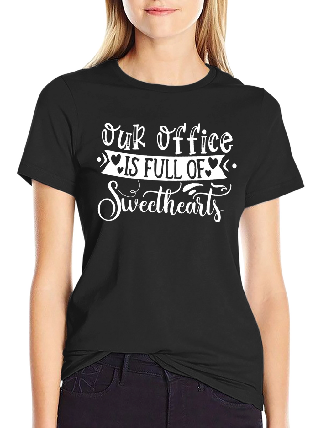Our Office is Full of Sweethearts Black T-Shirt