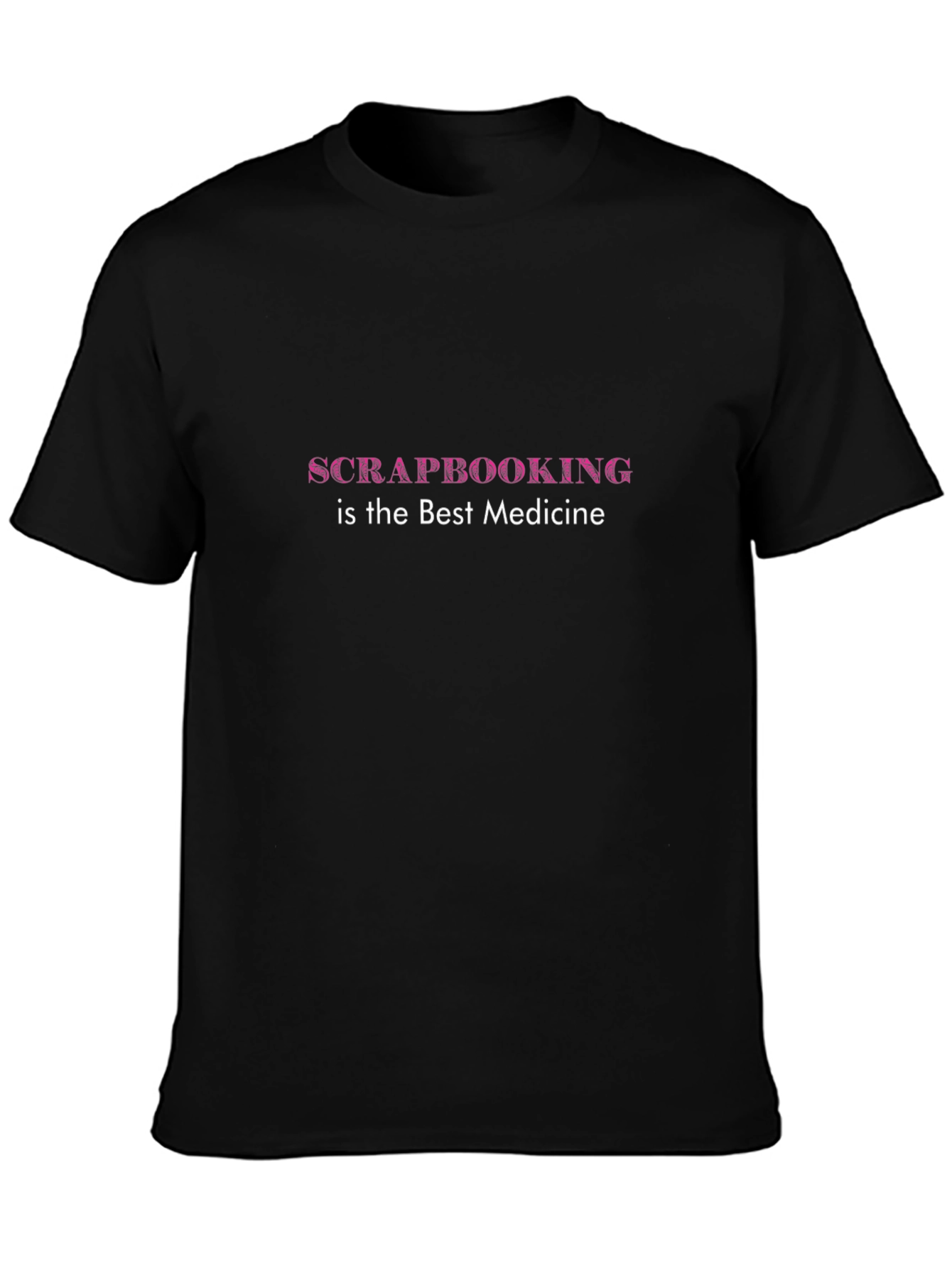 Scrapbooking Medicine Black T-Shirt