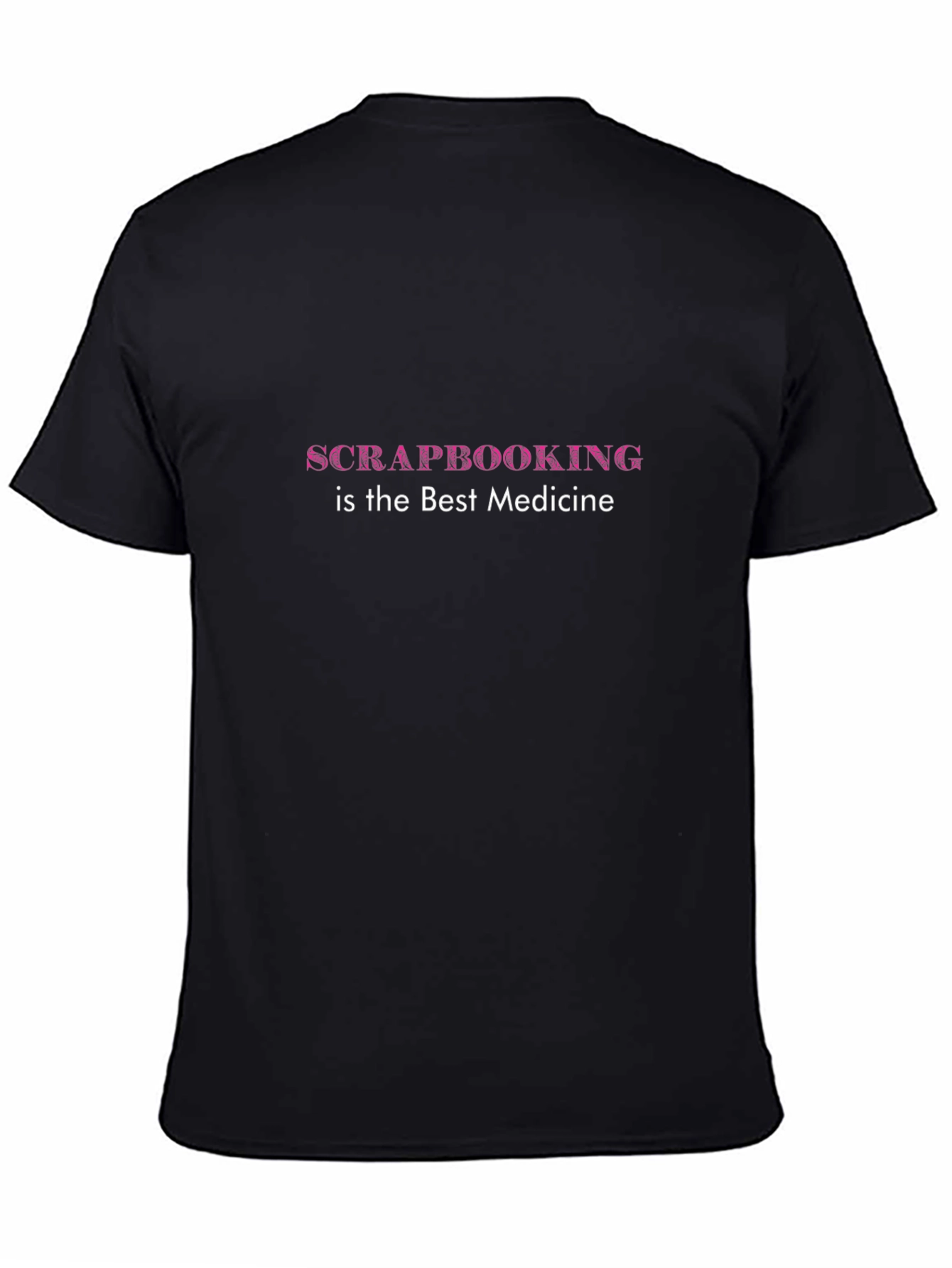 Scrapbooking Medicine Black T-Shirt