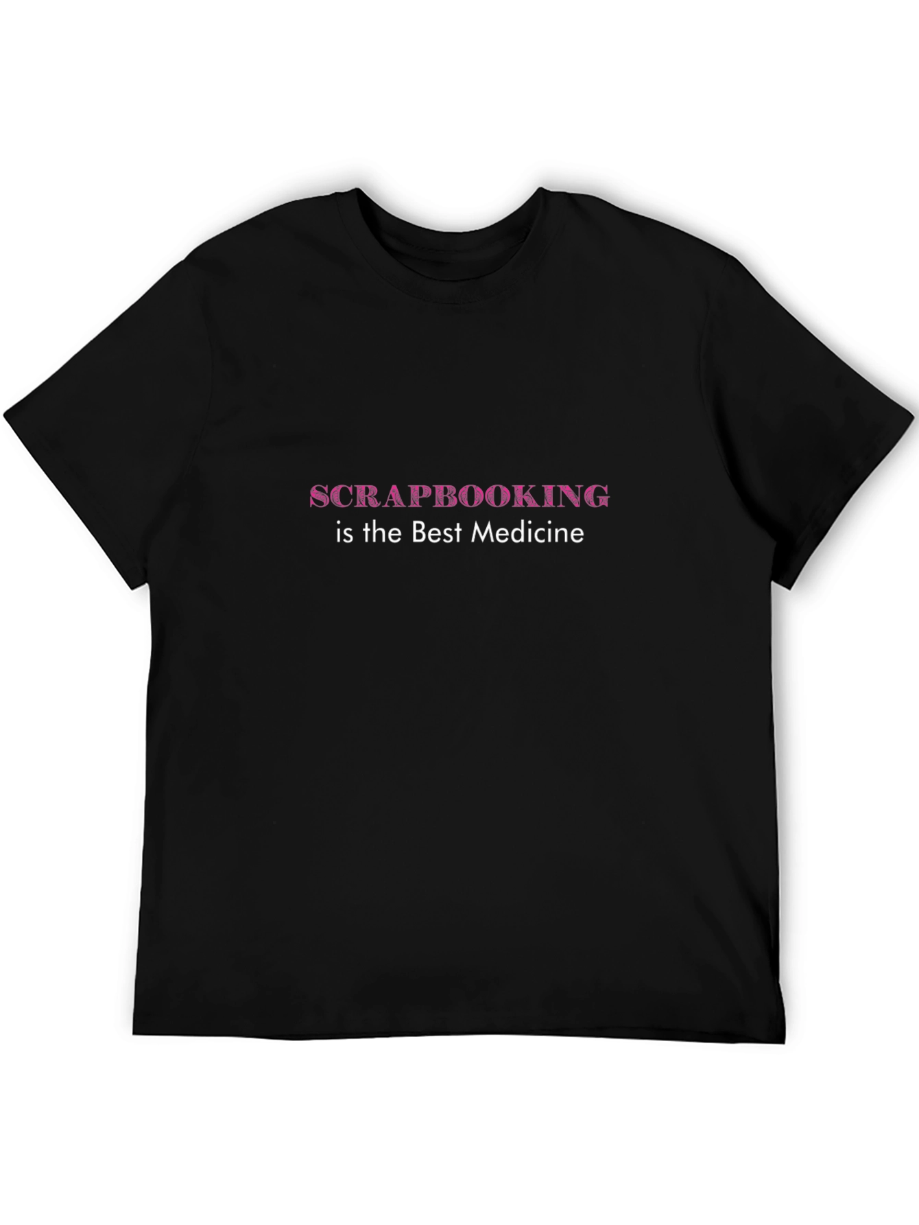 Scrapbooking Medicine Black T-Shirt