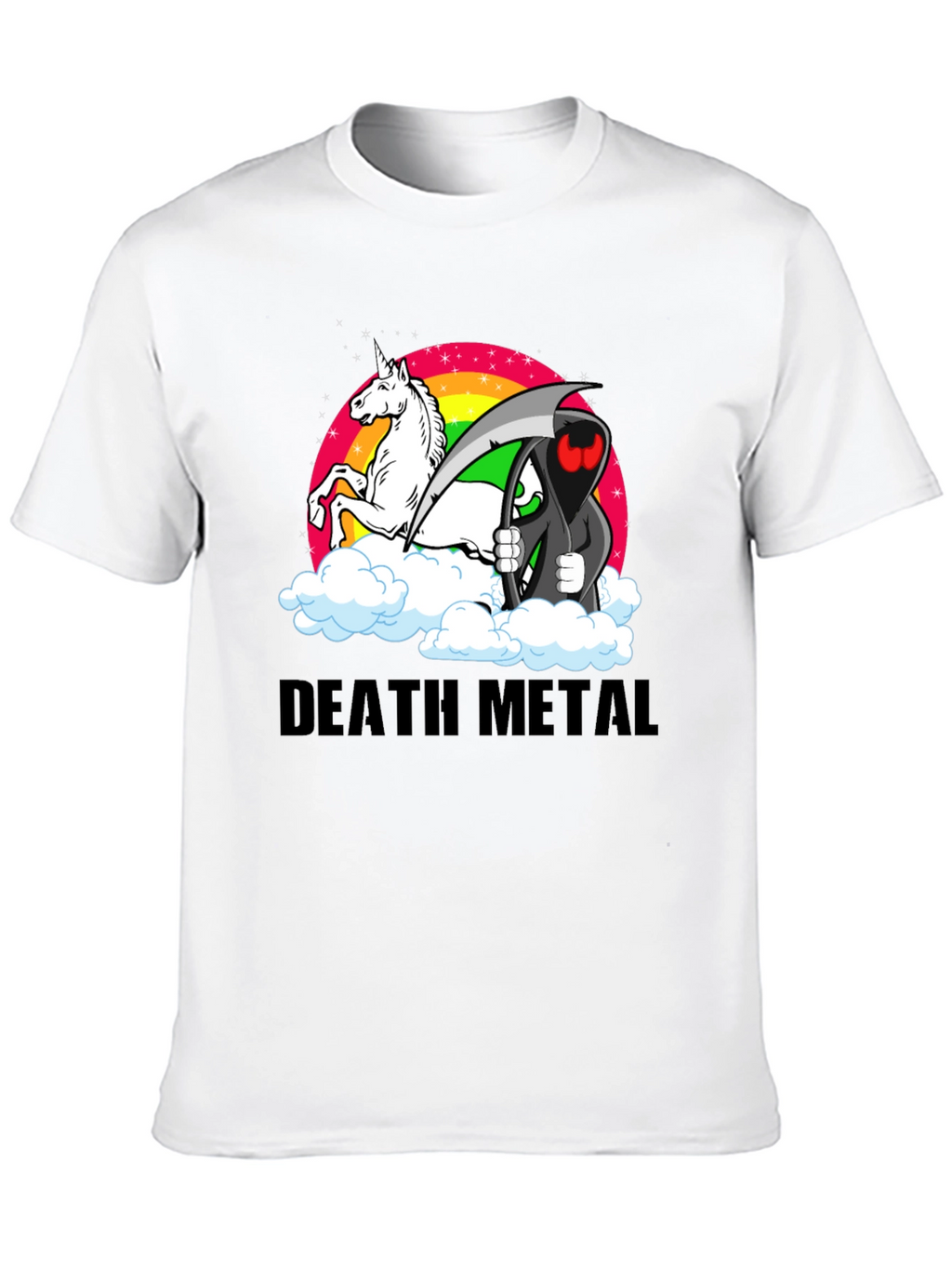 Death Metal Unicorn Grim Reaper T-Shirt