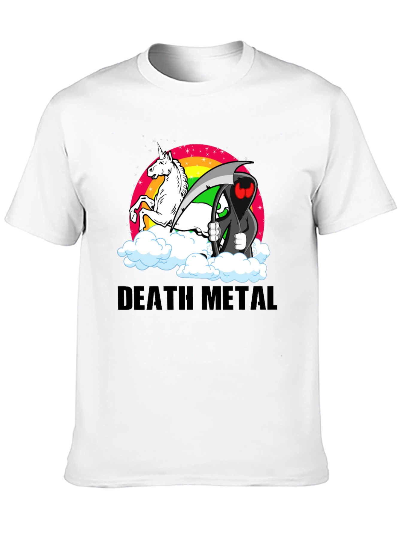Death Metal Unicorn Grim Reaper T-Shirt