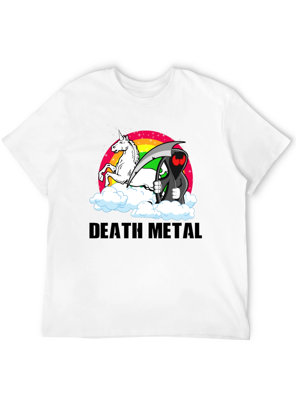 Death Metal Unicorn Grim Reaper T-Shirt