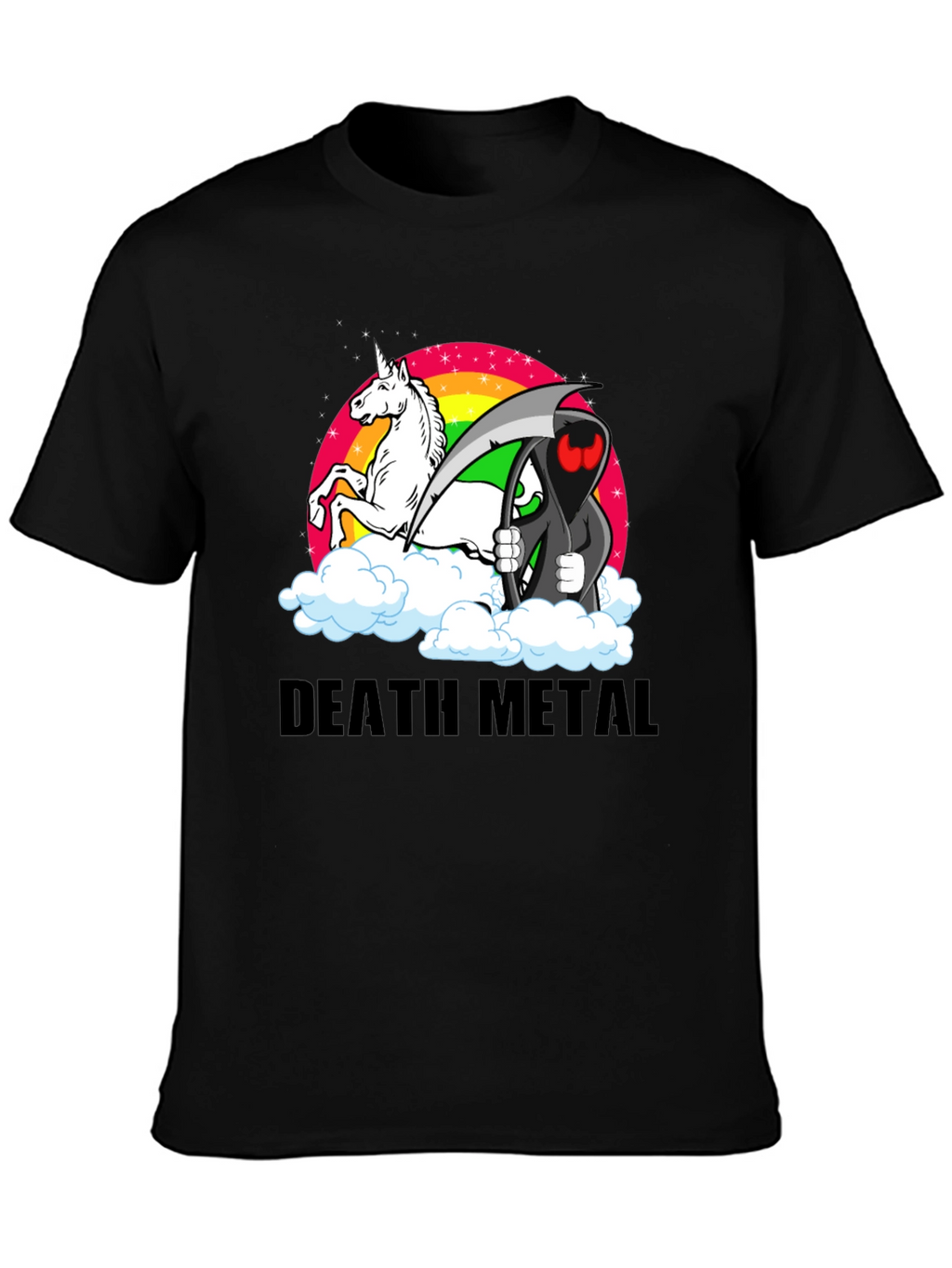 Death Metal Unicorn Grim Reaper T-Shirt