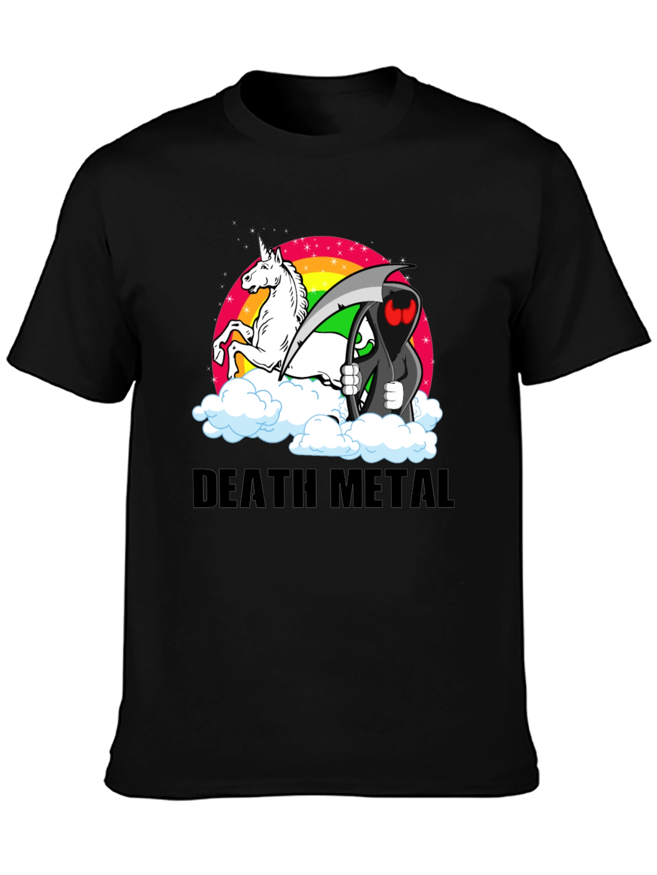 Death Metal Unicorn Grim Reaper T-Shirt