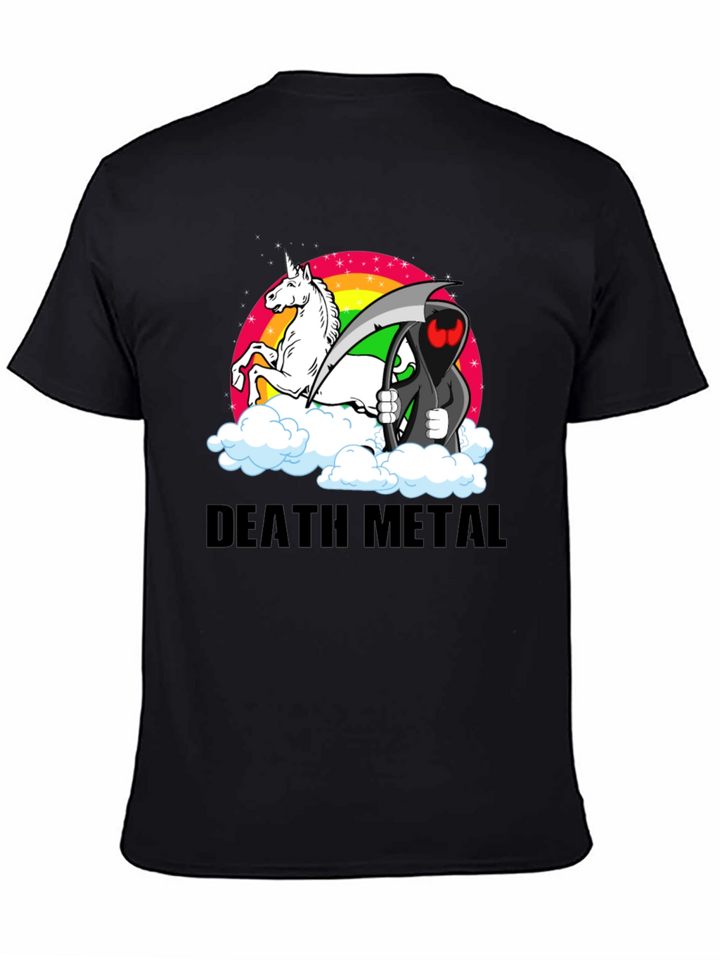 Death Metal Unicorn Grim Reaper T-Shirt