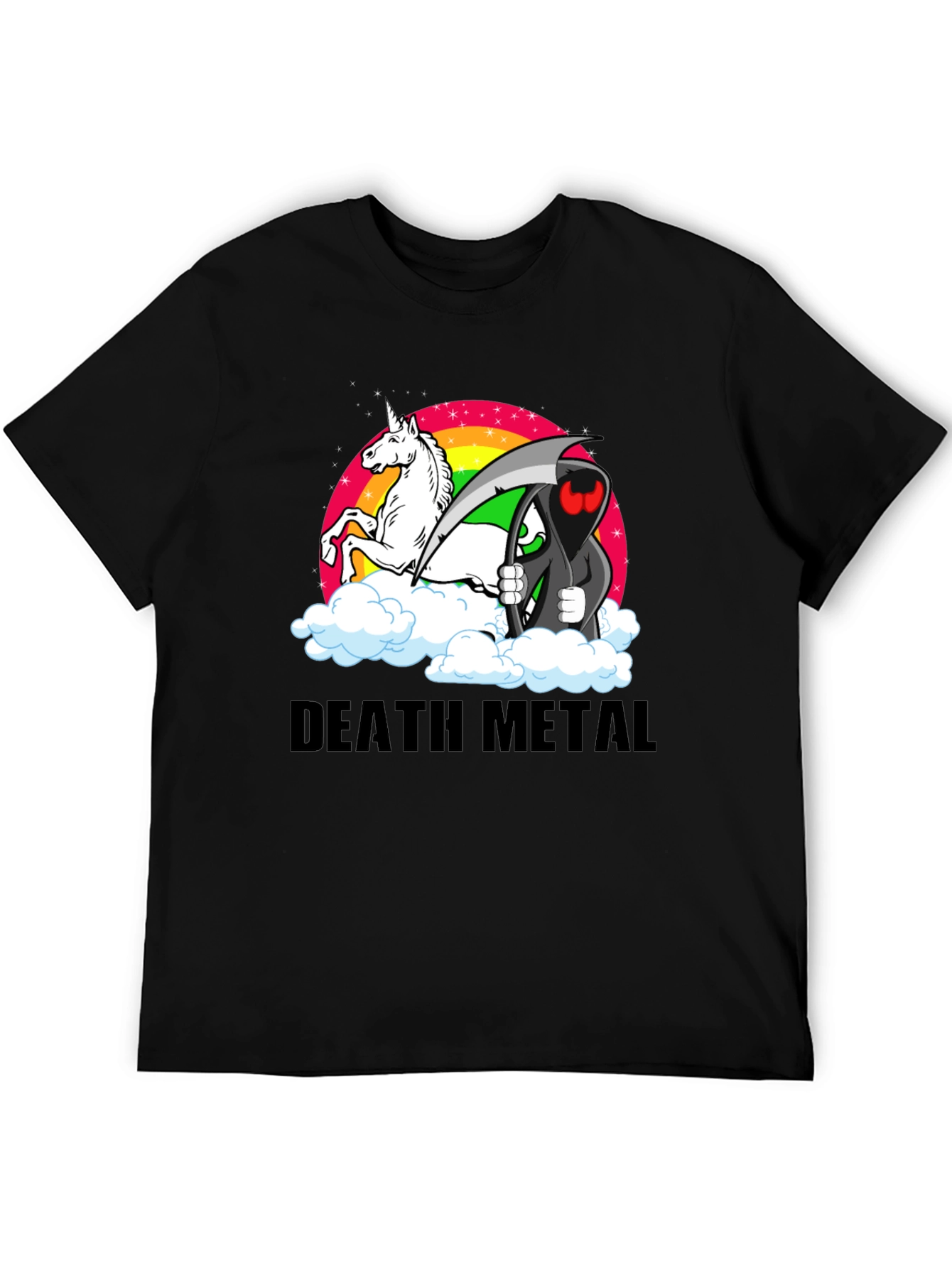 Death Metal Unicorn Grim Reaper T-Shirt