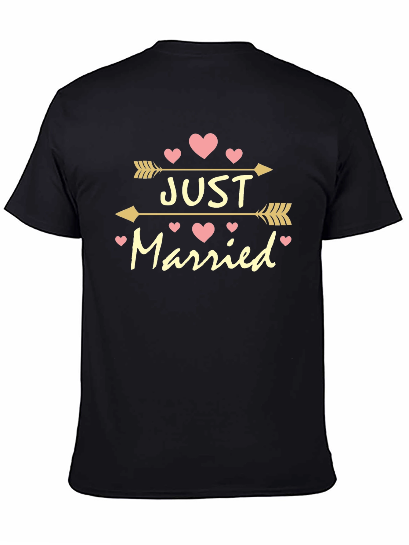 Just Married Arrow Heart Tee - Perfect Wedding Gift!