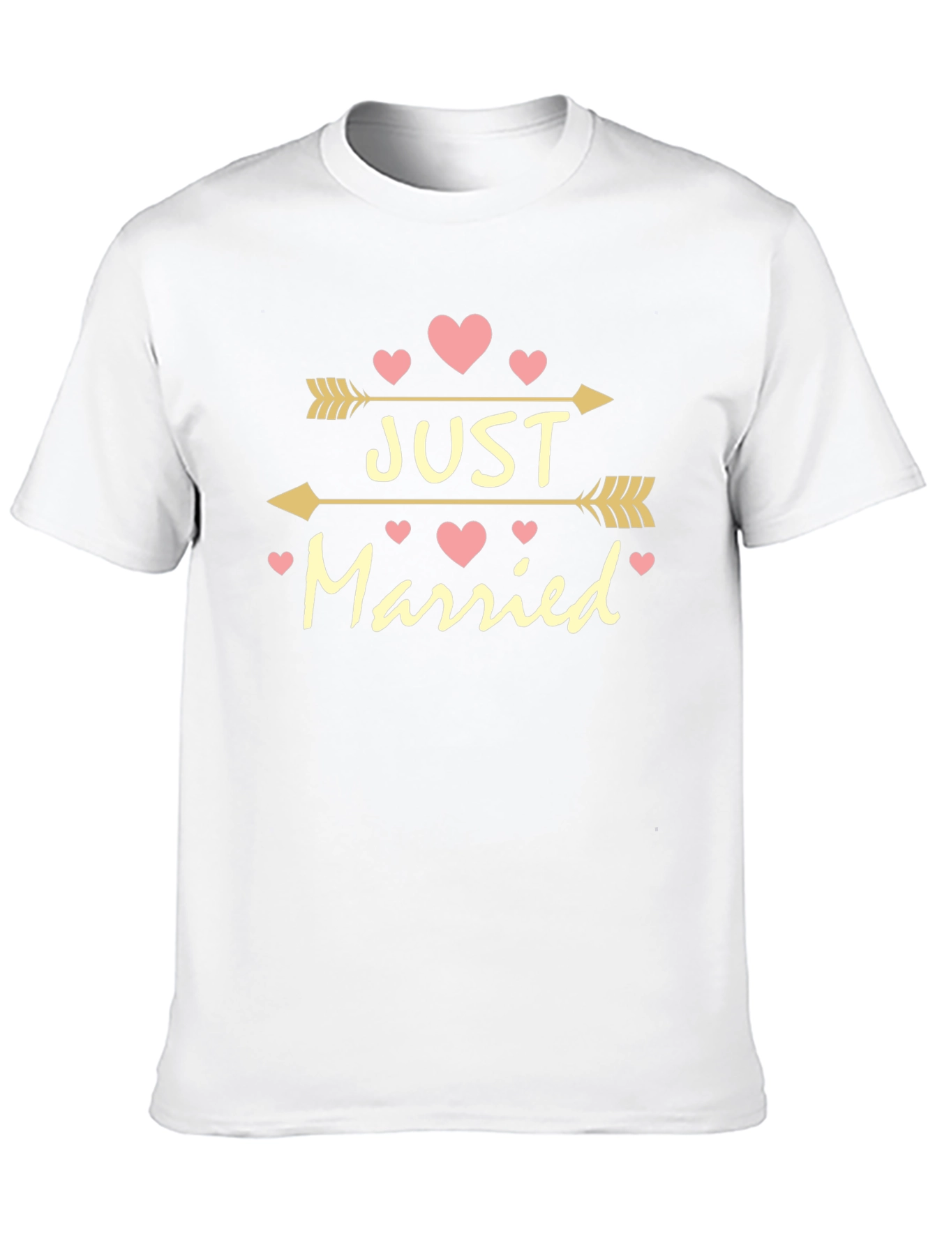 Just Married Arrow Heart Tee - Perfect Wedding Gift!