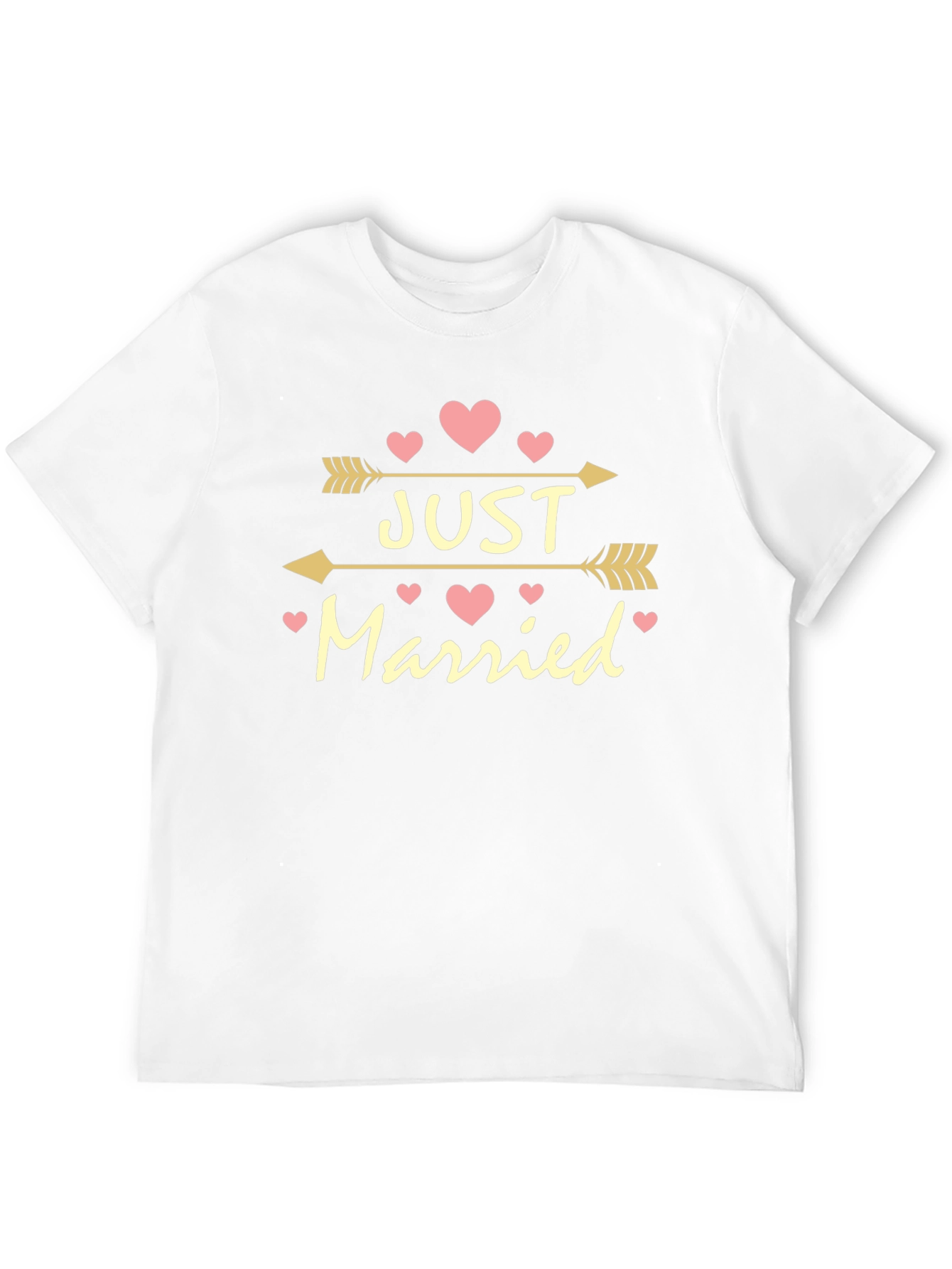 Just Married Arrow Heart Tee - Perfect Wedding Gift!