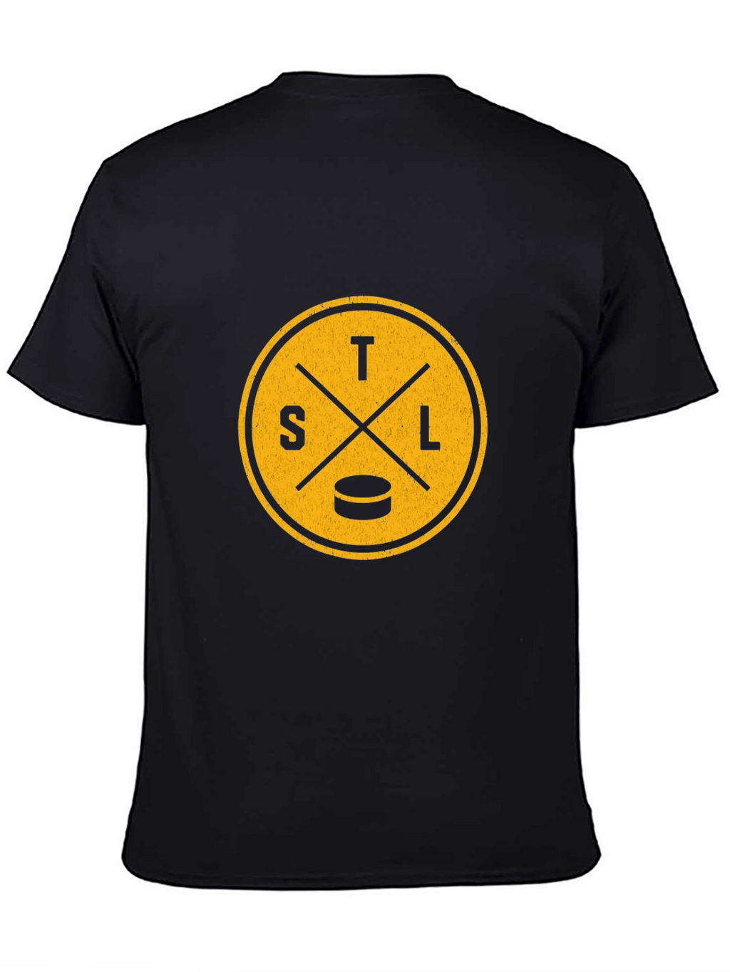STL Hockey Graphic Tee - Black Cotton Blend