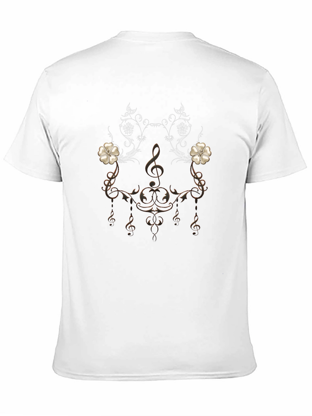 Musical Note Floral T-Shirt
