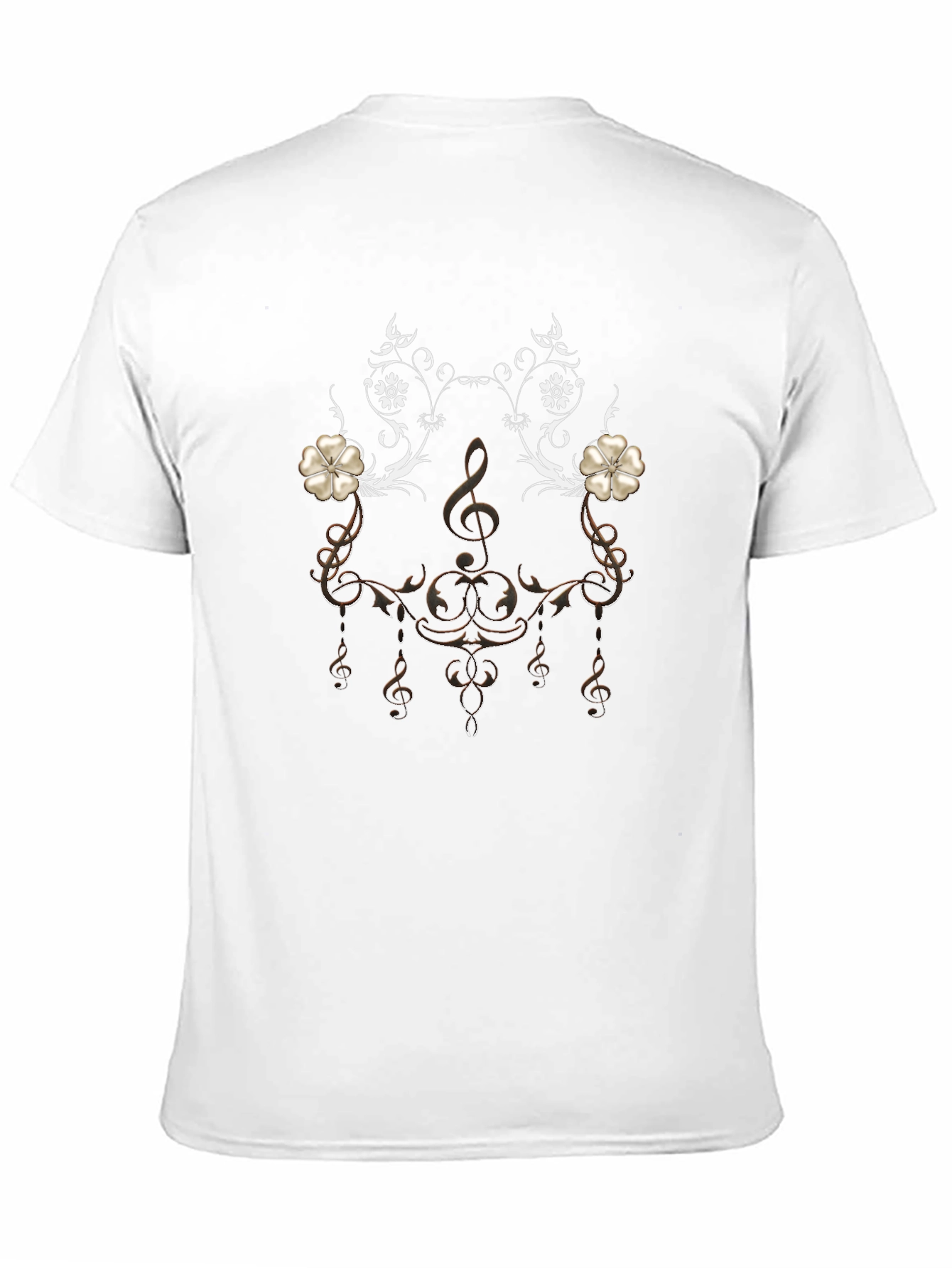 Musical Note Floral T-Shirt