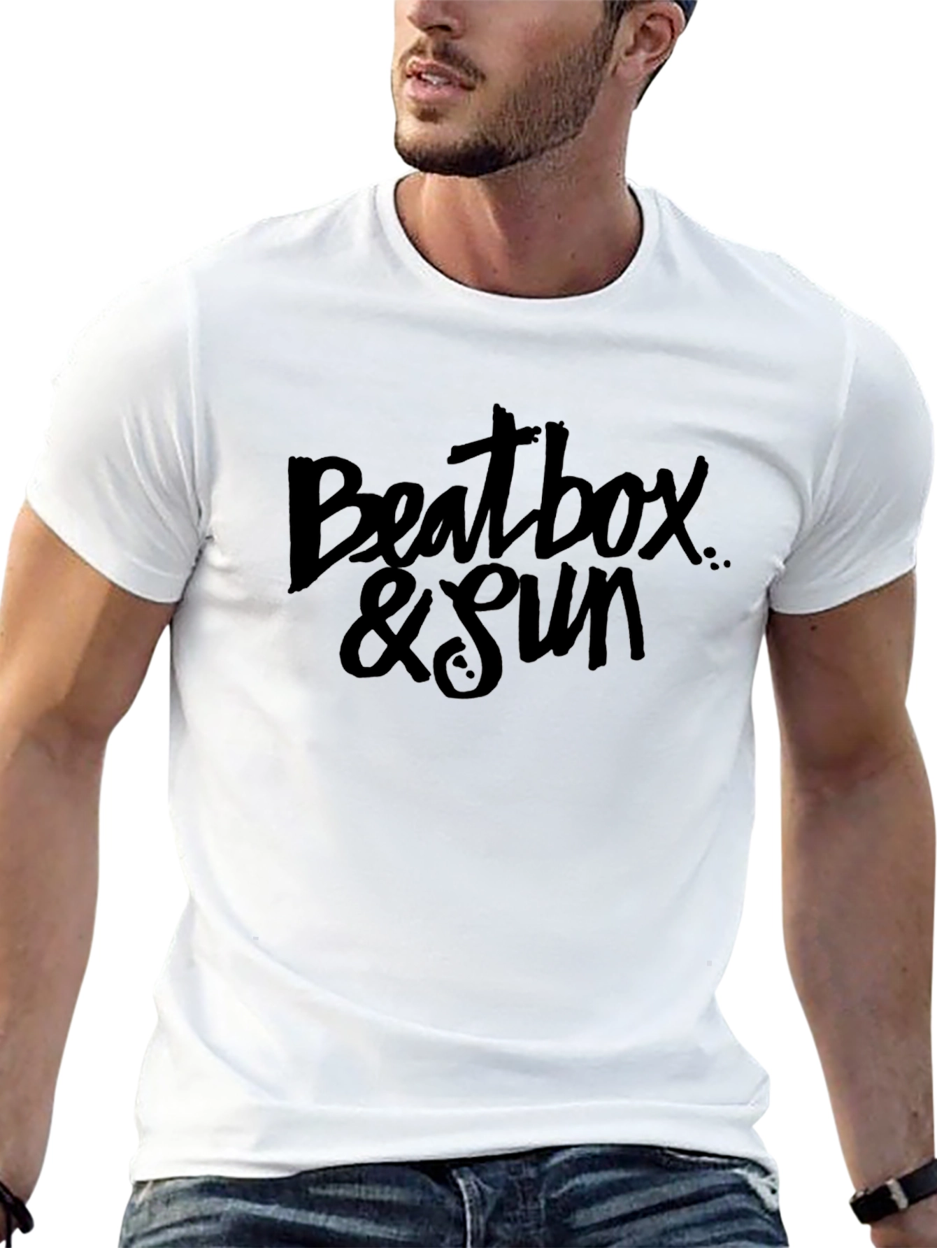 Beatbox & Sun Black Graphic Tee