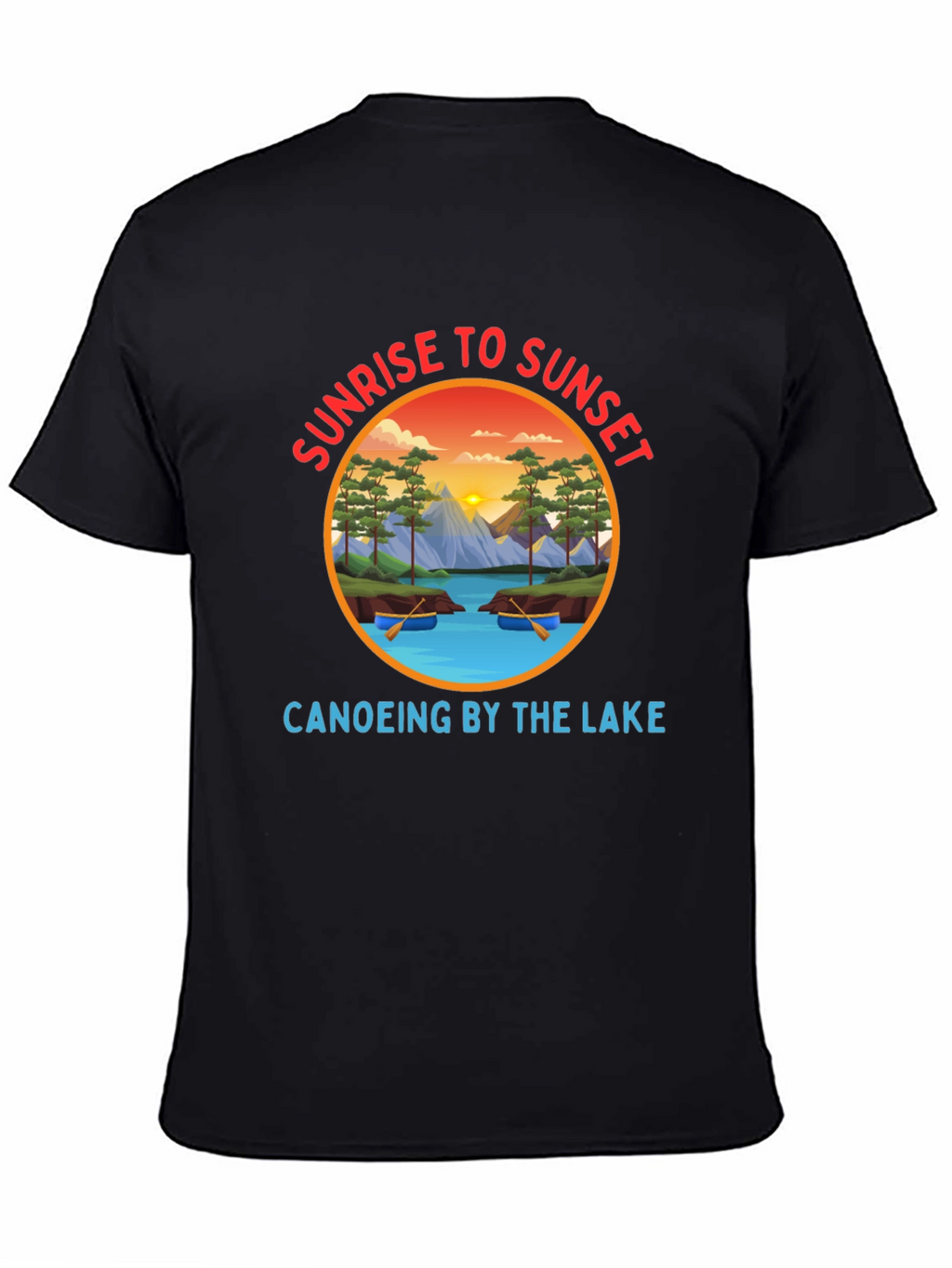 Sunrise to Sunset Canoeing T-Shirt