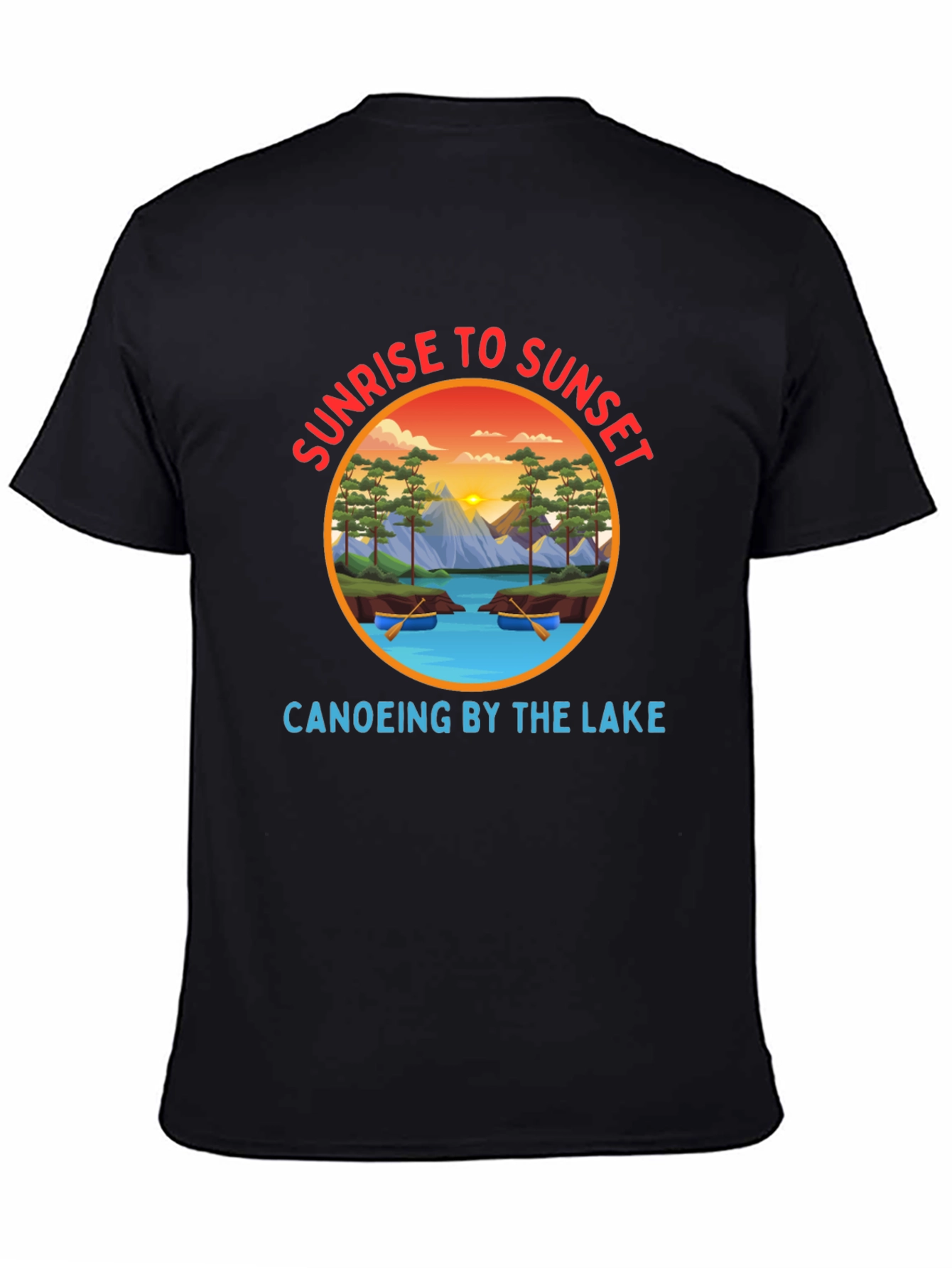 Sunrise to Sunset Canoeing T-Shirt
