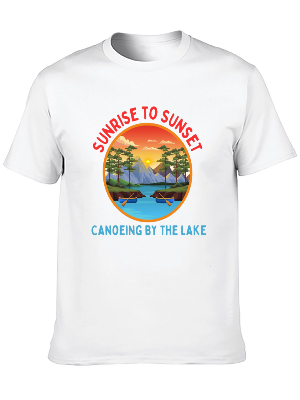 Sunrise to Sunset Canoeing T-Shirt