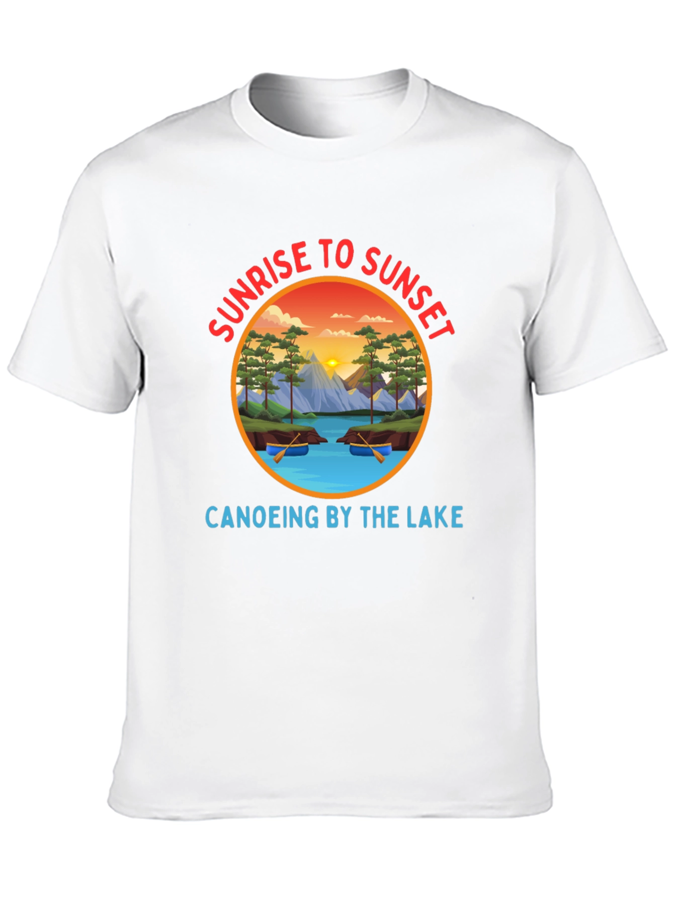 Sunrise to Sunset Canoeing T-Shirt
