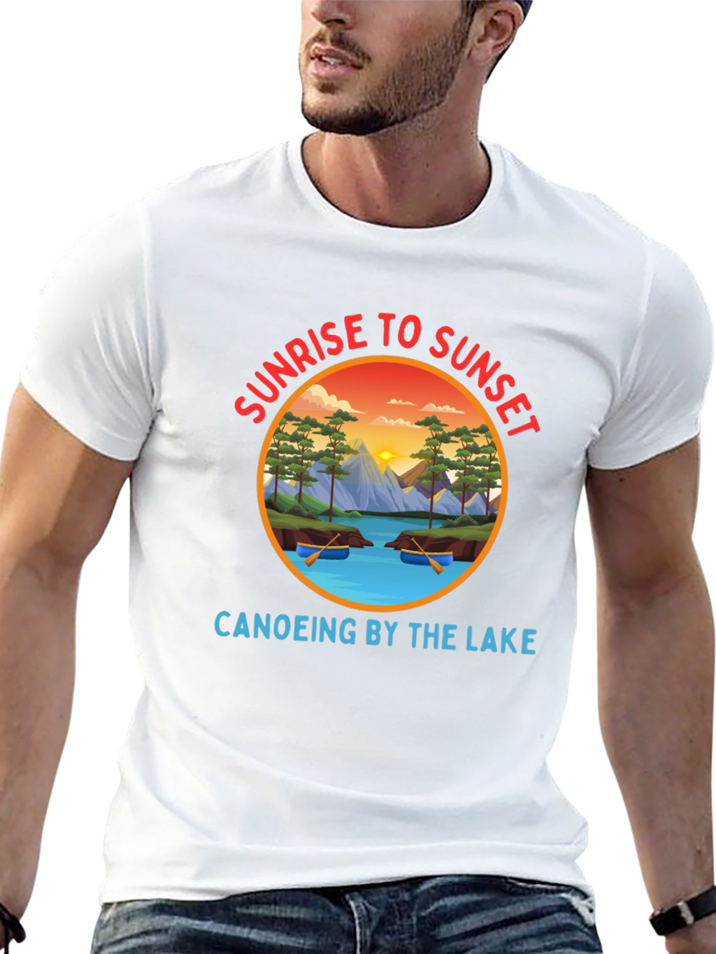 Sunrise to Sunset Canoeing T-Shirt