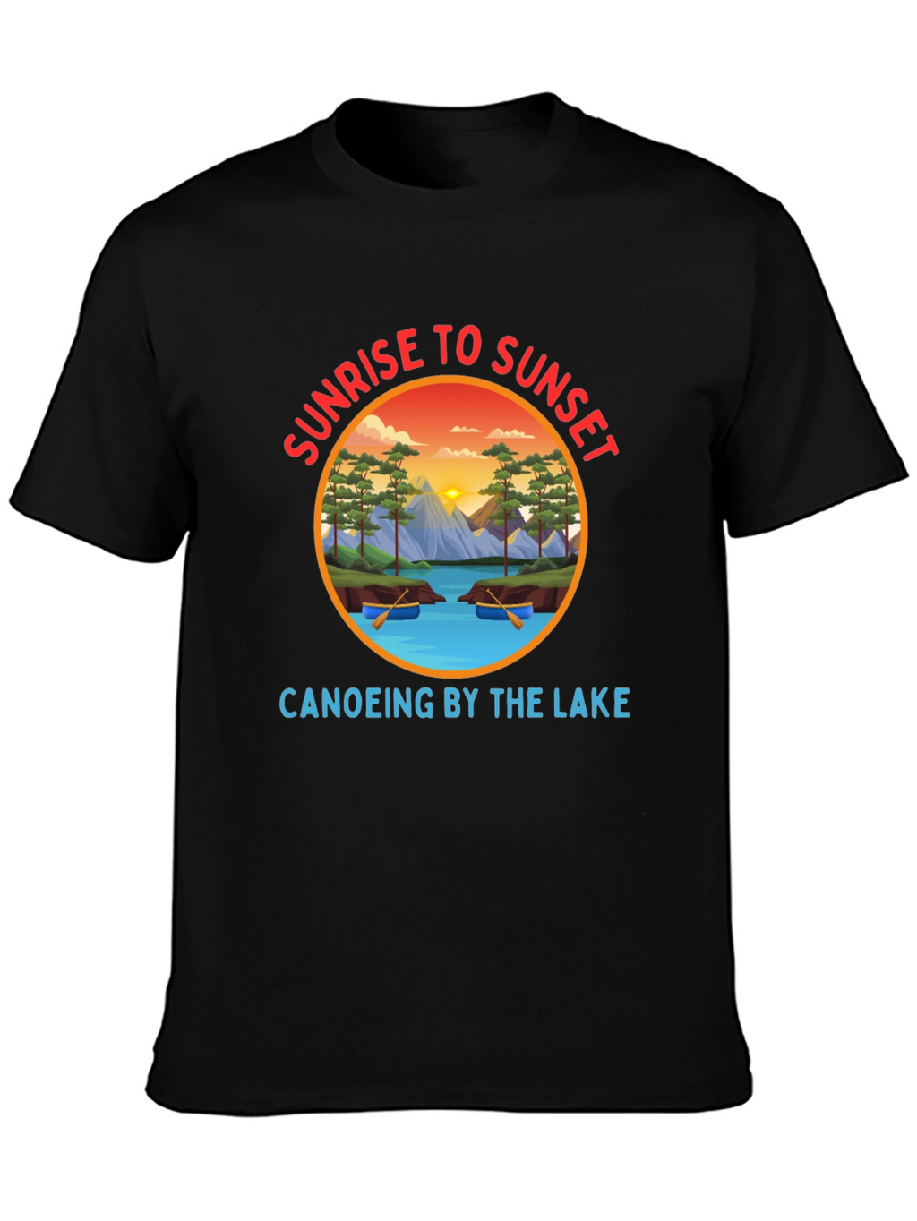 Sunrise to Sunset Canoeing T-Shirt