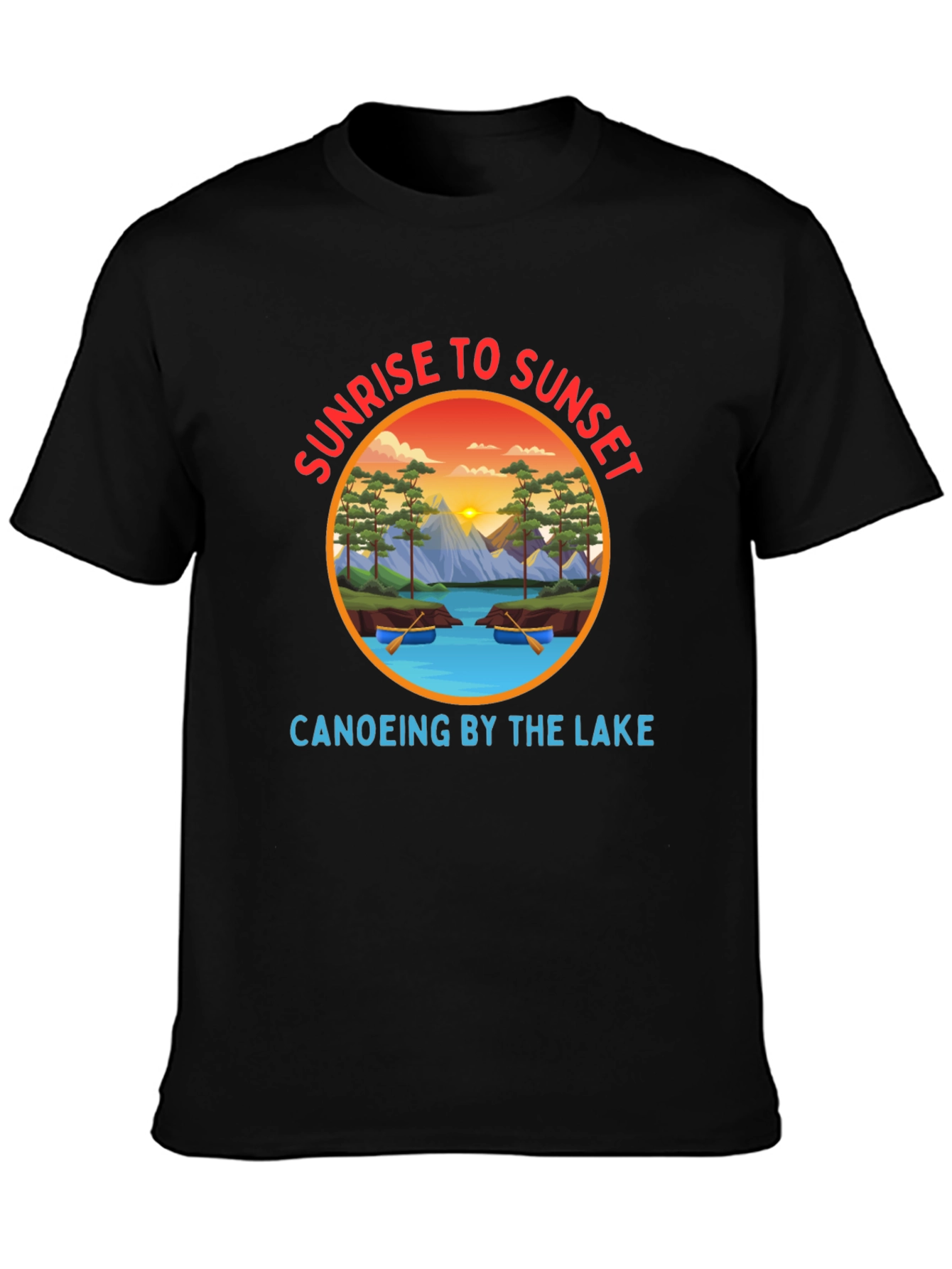 Sunrise to Sunset Canoeing T-Shirt