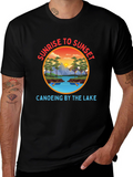 Sunrise to Sunset Canoeing T-Shirt