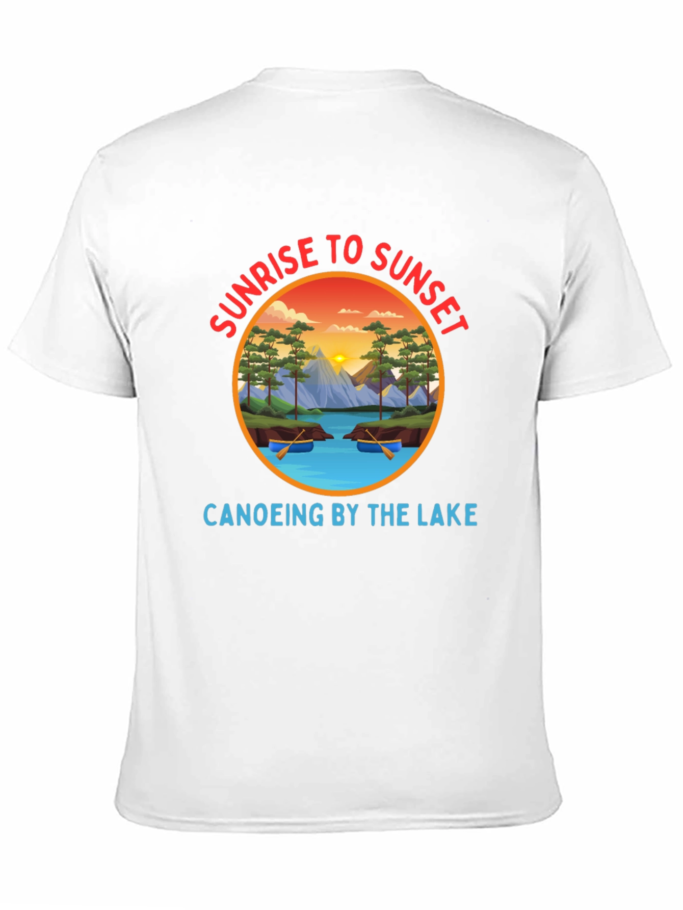 Sunrise to Sunset Canoeing T-Shirt
