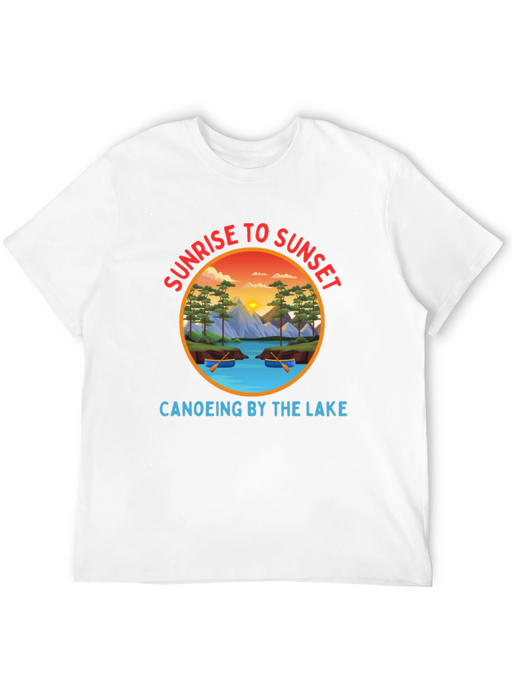 Sunrise to Sunset Canoeing T-Shirt