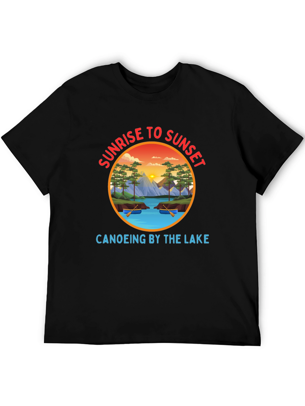 Sunrise to Sunset Canoeing T-Shirt
