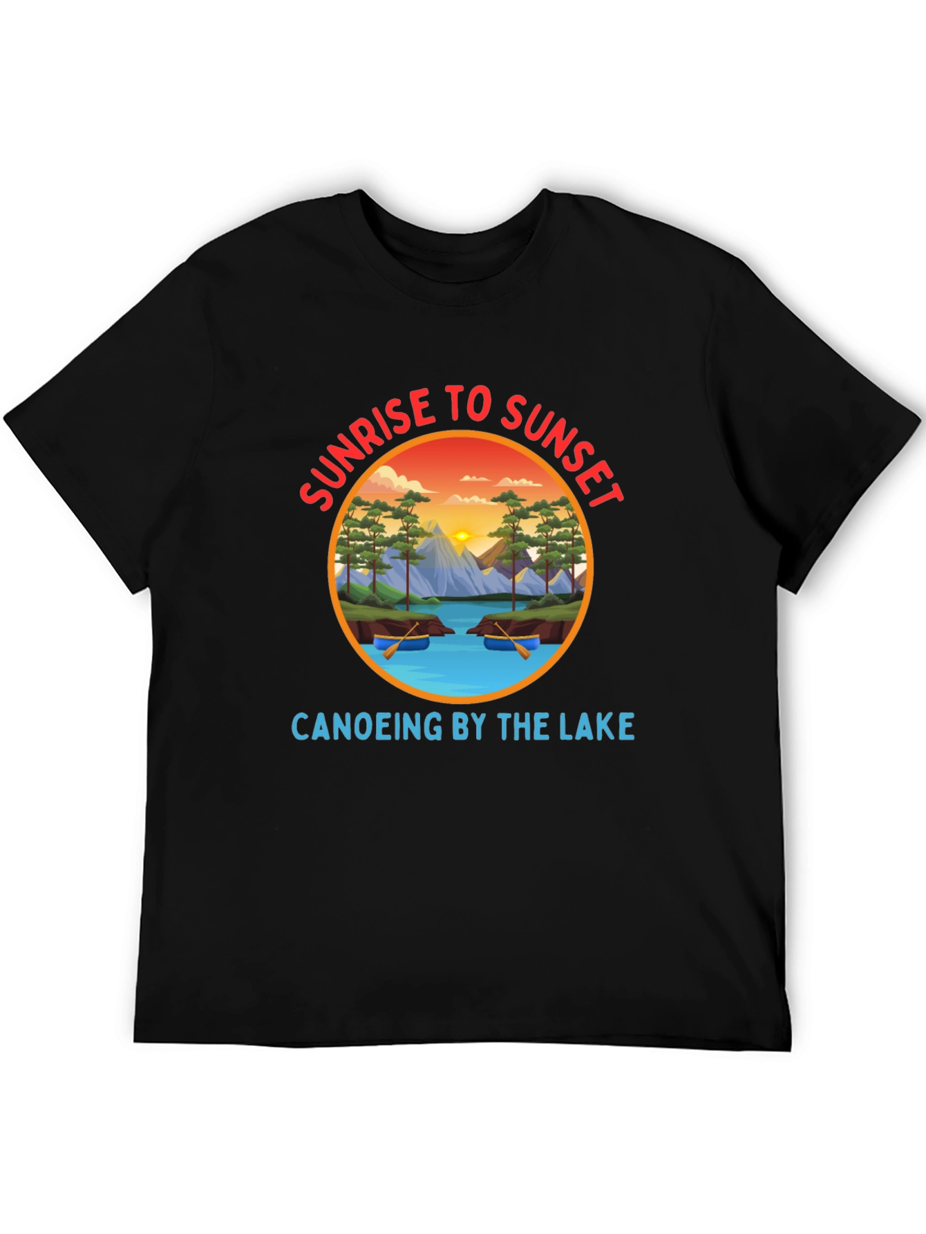 Sunrise to Sunset Canoeing T-Shirt