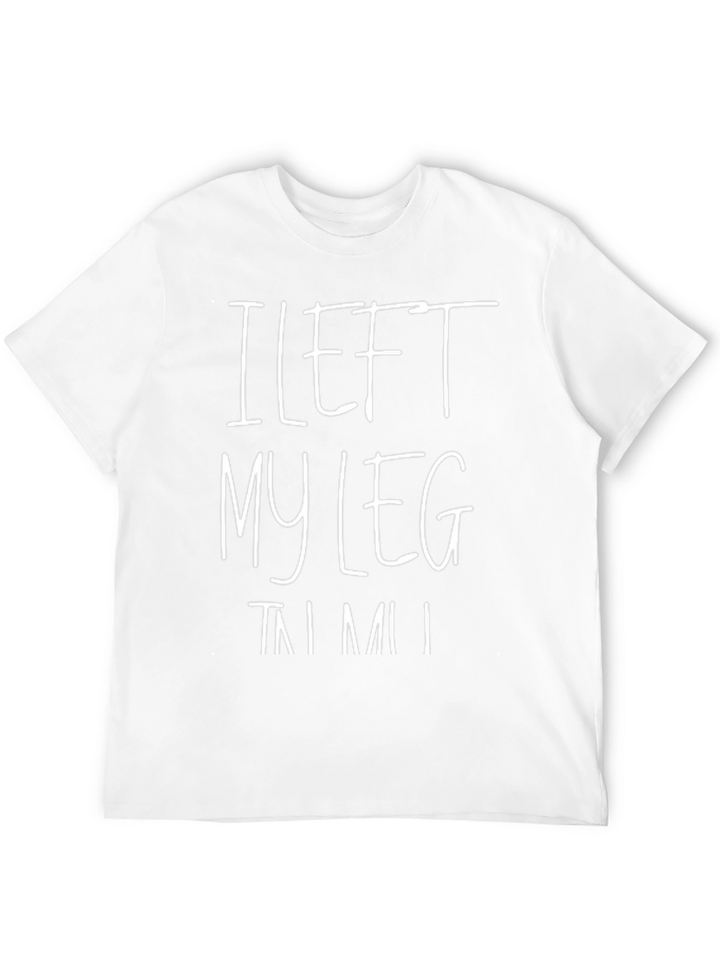 I Left My Leg in Miami Black T-Shirt