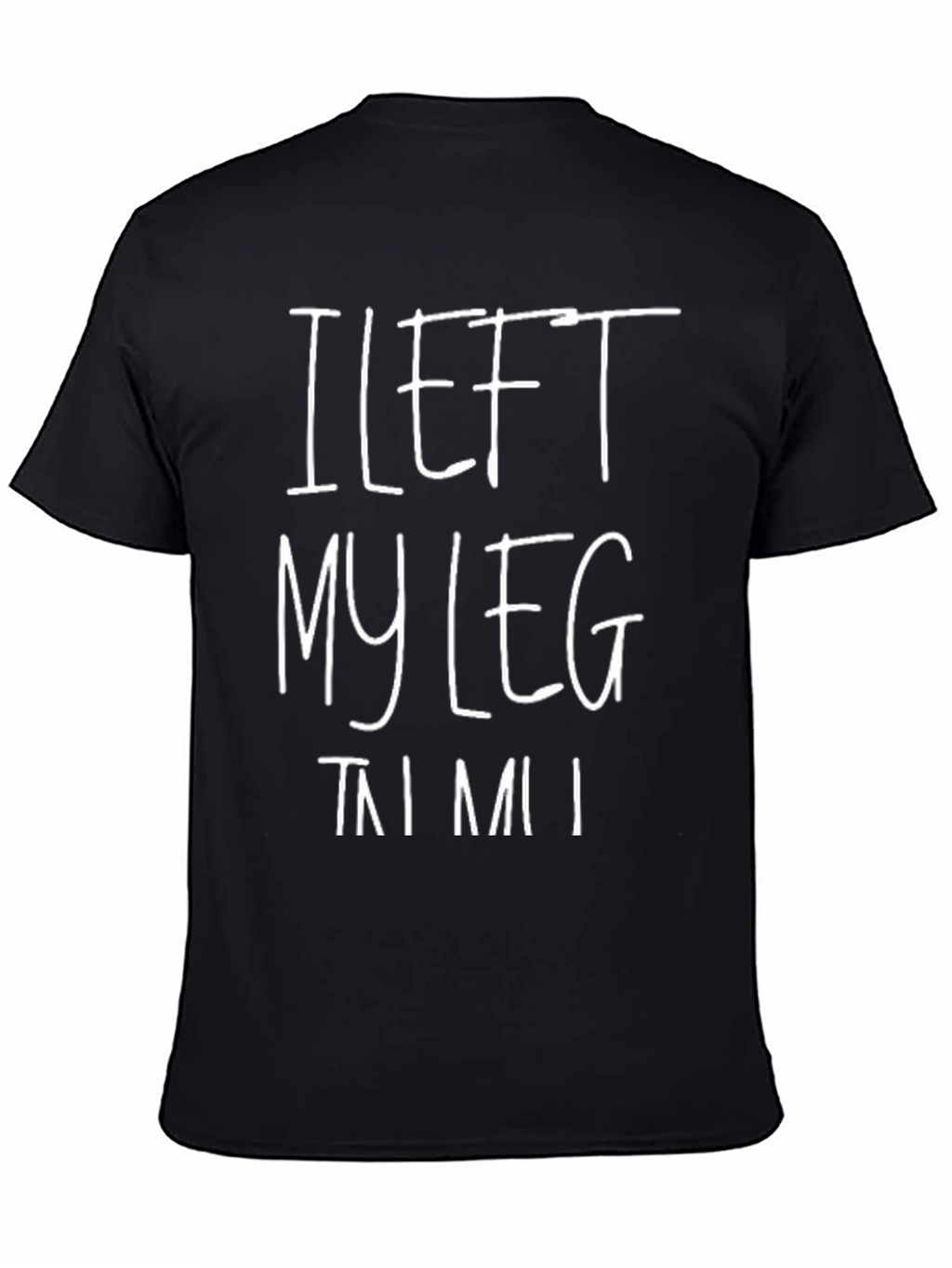 I Left My Leg in Miami Black T-Shirt