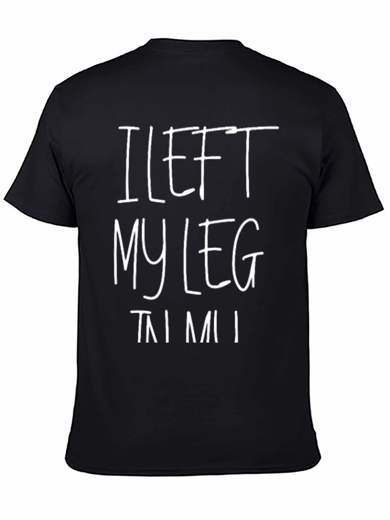 I Left My Leg in Miami Black T-Shirt