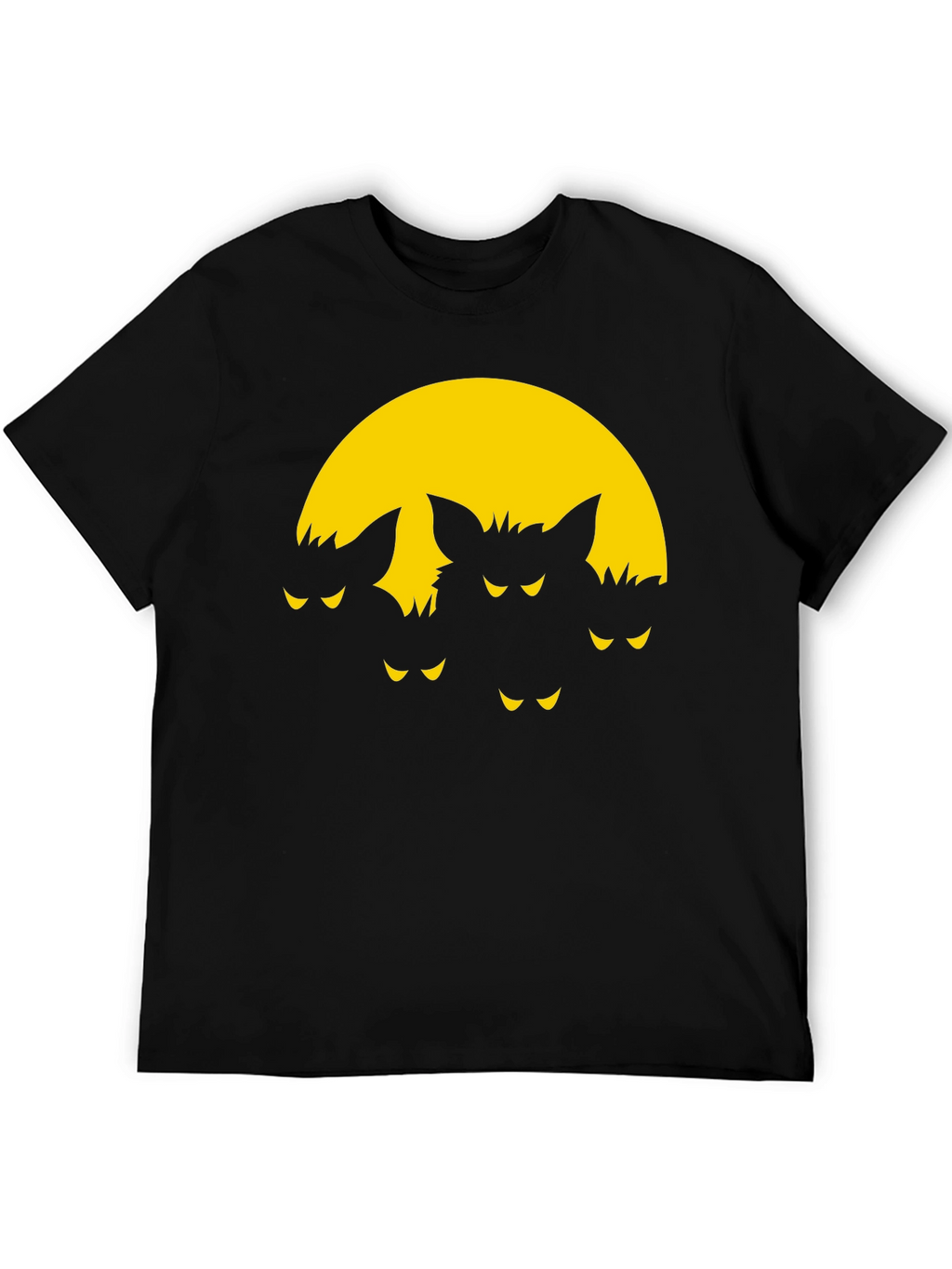 Spooky Bat Moon Graphic T-Shirt