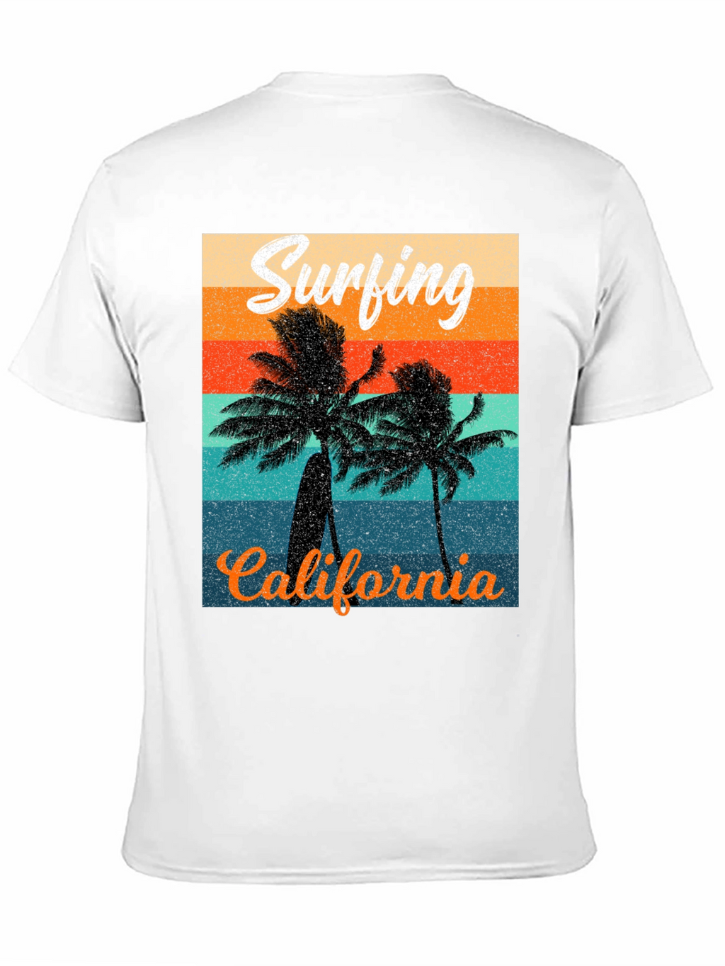 Retro Surfing California Graphic Tee
