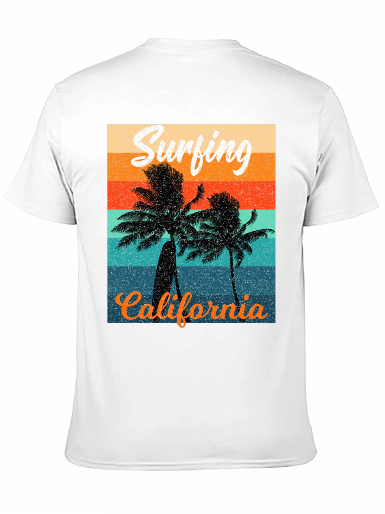 Retro Surfing California Graphic Tee