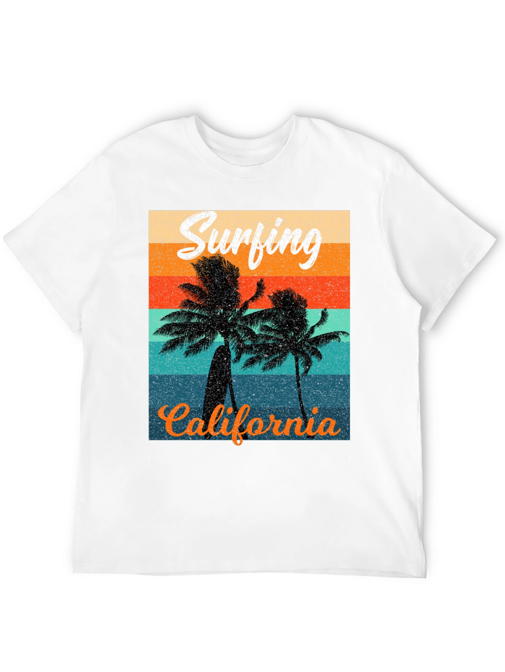 Retro Surfing California Graphic Tee