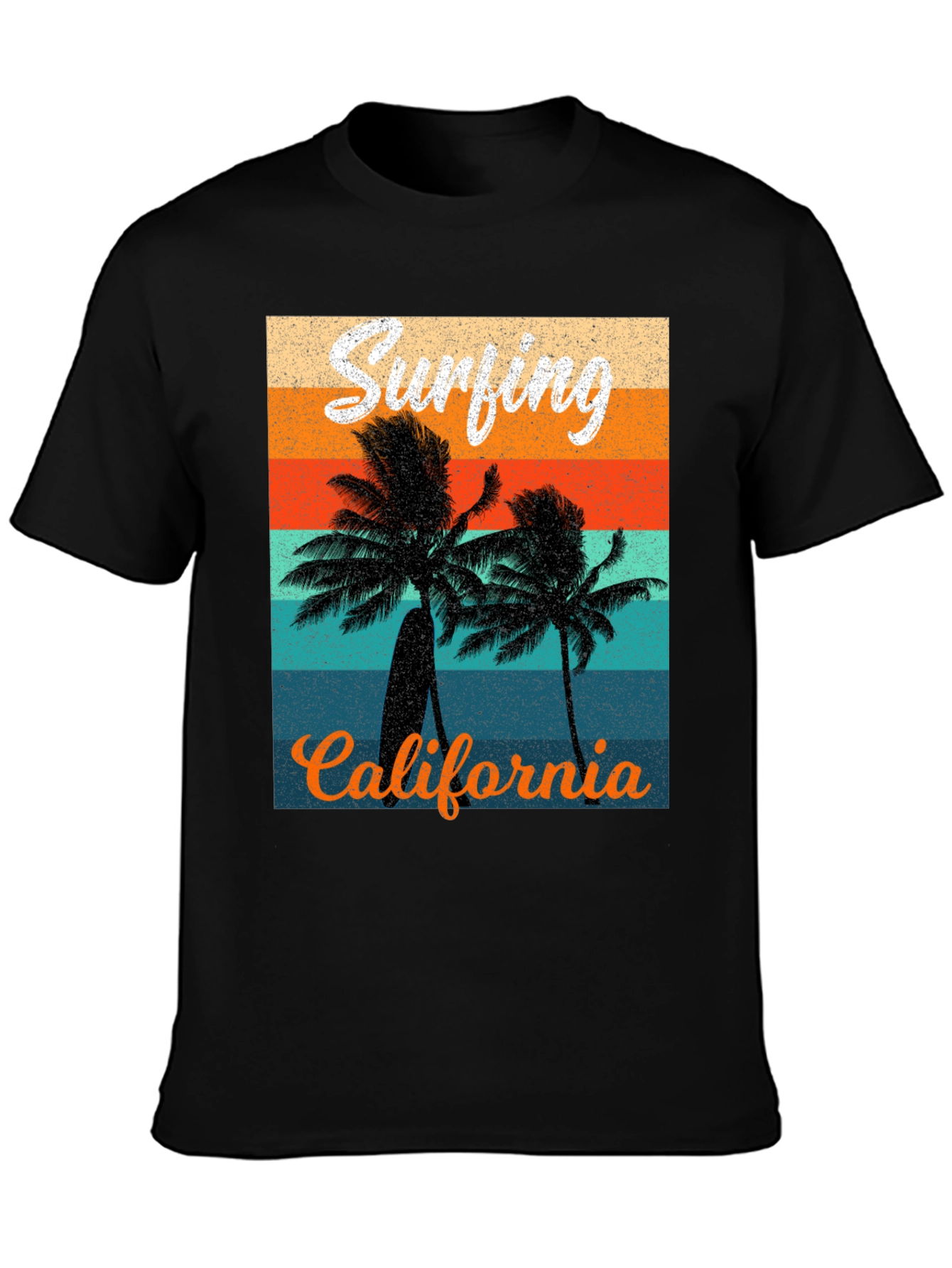 Retro Surfing California Graphic Tee
