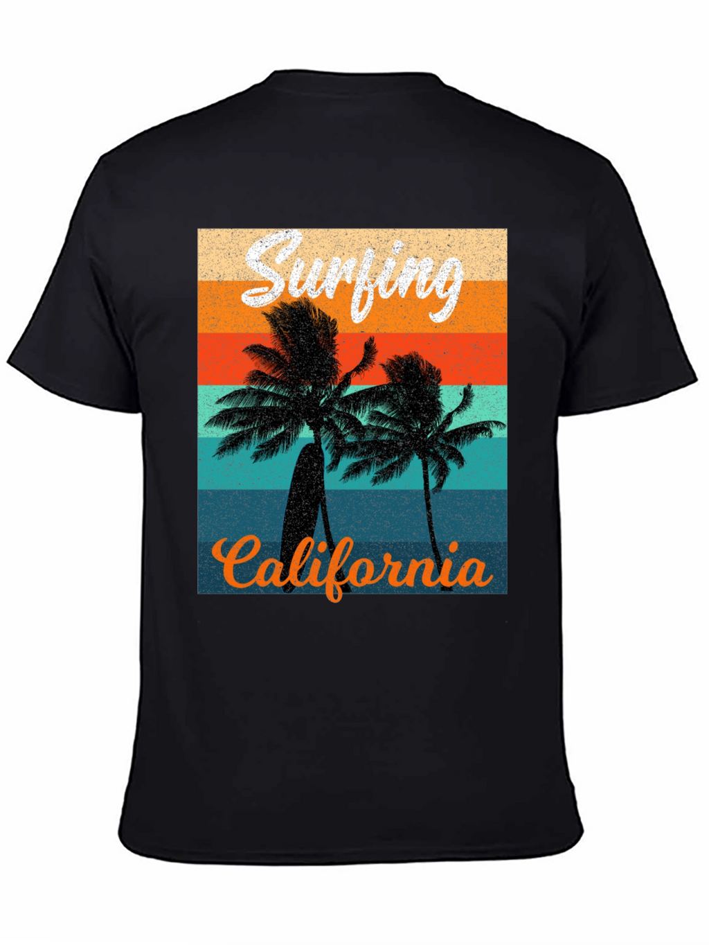 Retro Surfing California Graphic Tee
