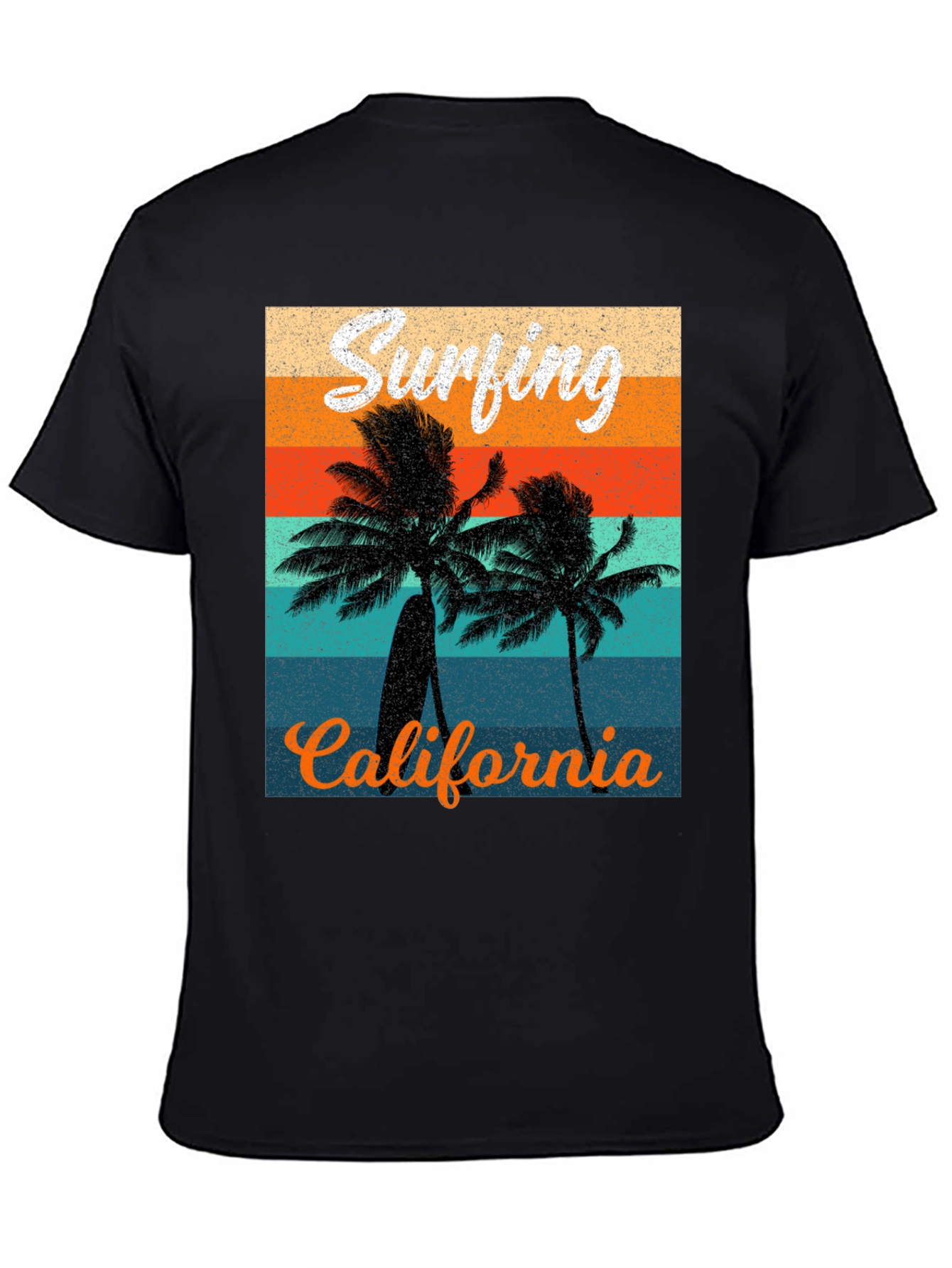 Retro Surfing California Graphic Tee