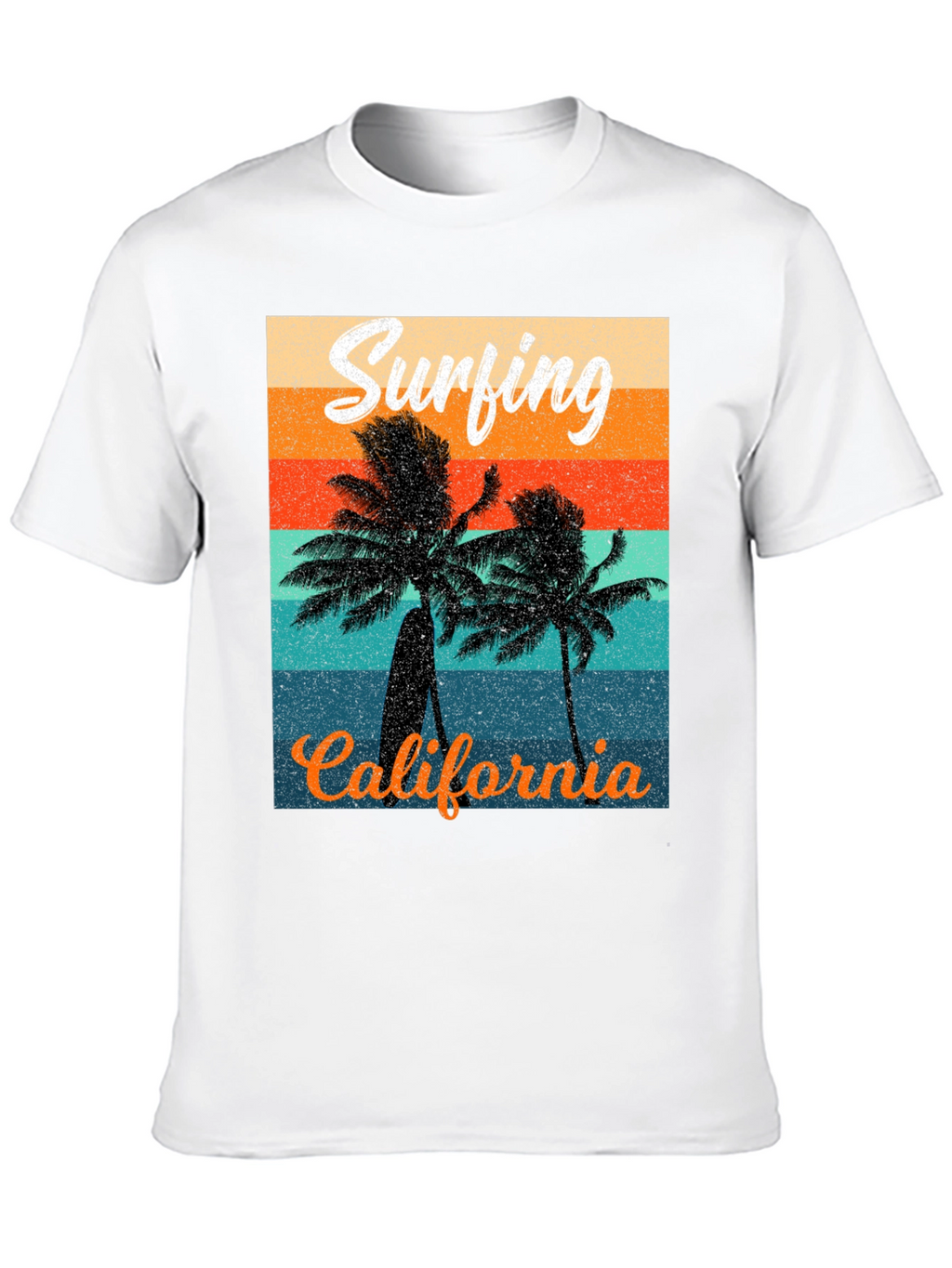Retro Surfing California Graphic Tee