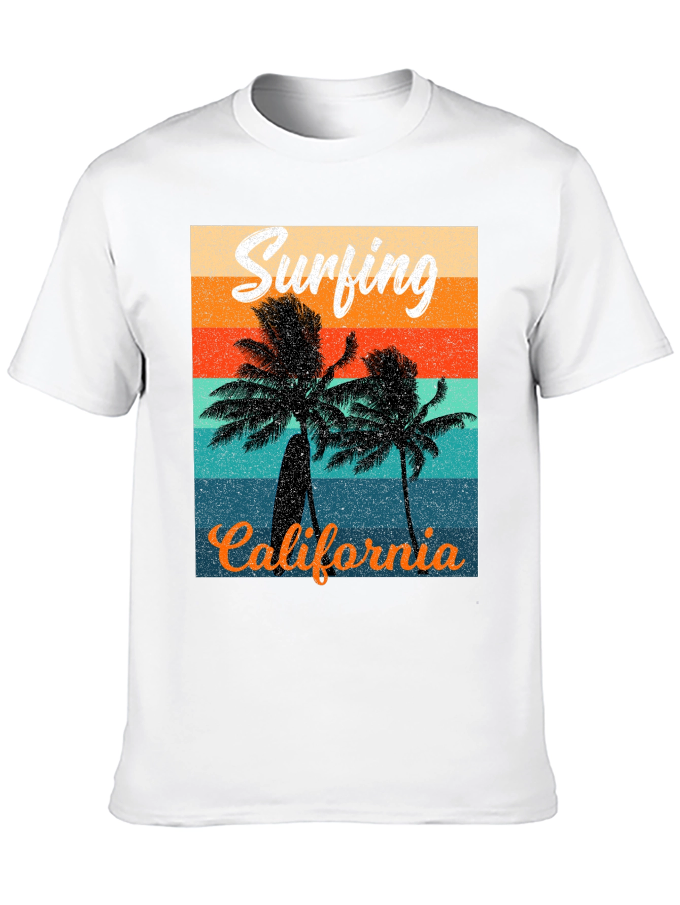 Retro Surfing California Graphic Tee