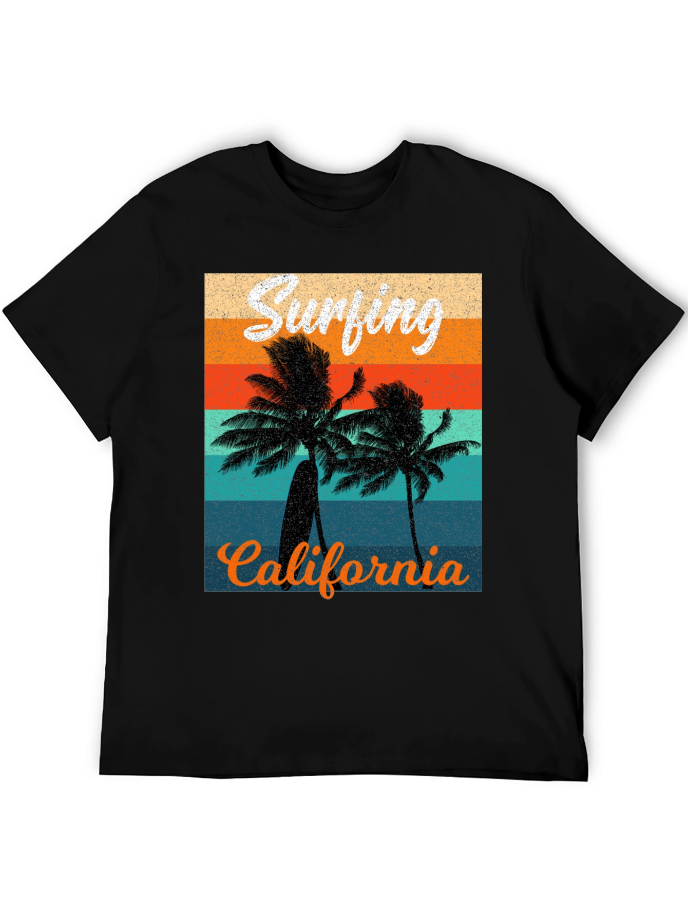 Retro Surfing California Graphic Tee