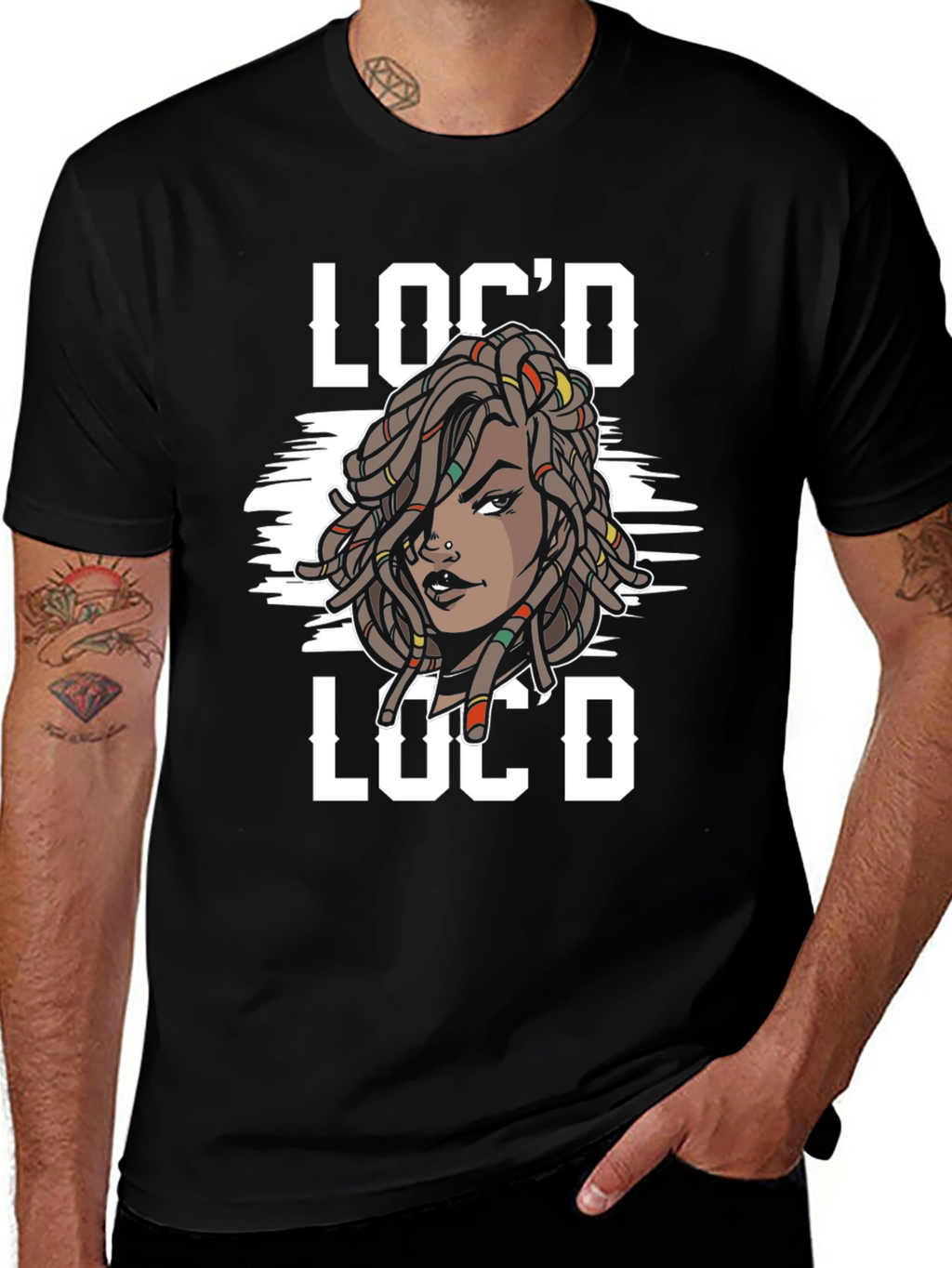 Locd Locd T-Shirt - Afrocentric Graphic Tee