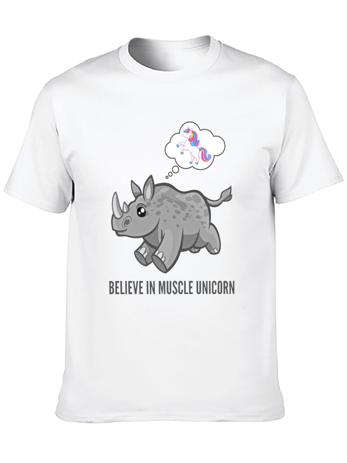 Muscle Unicorn Graphic Tee - Black