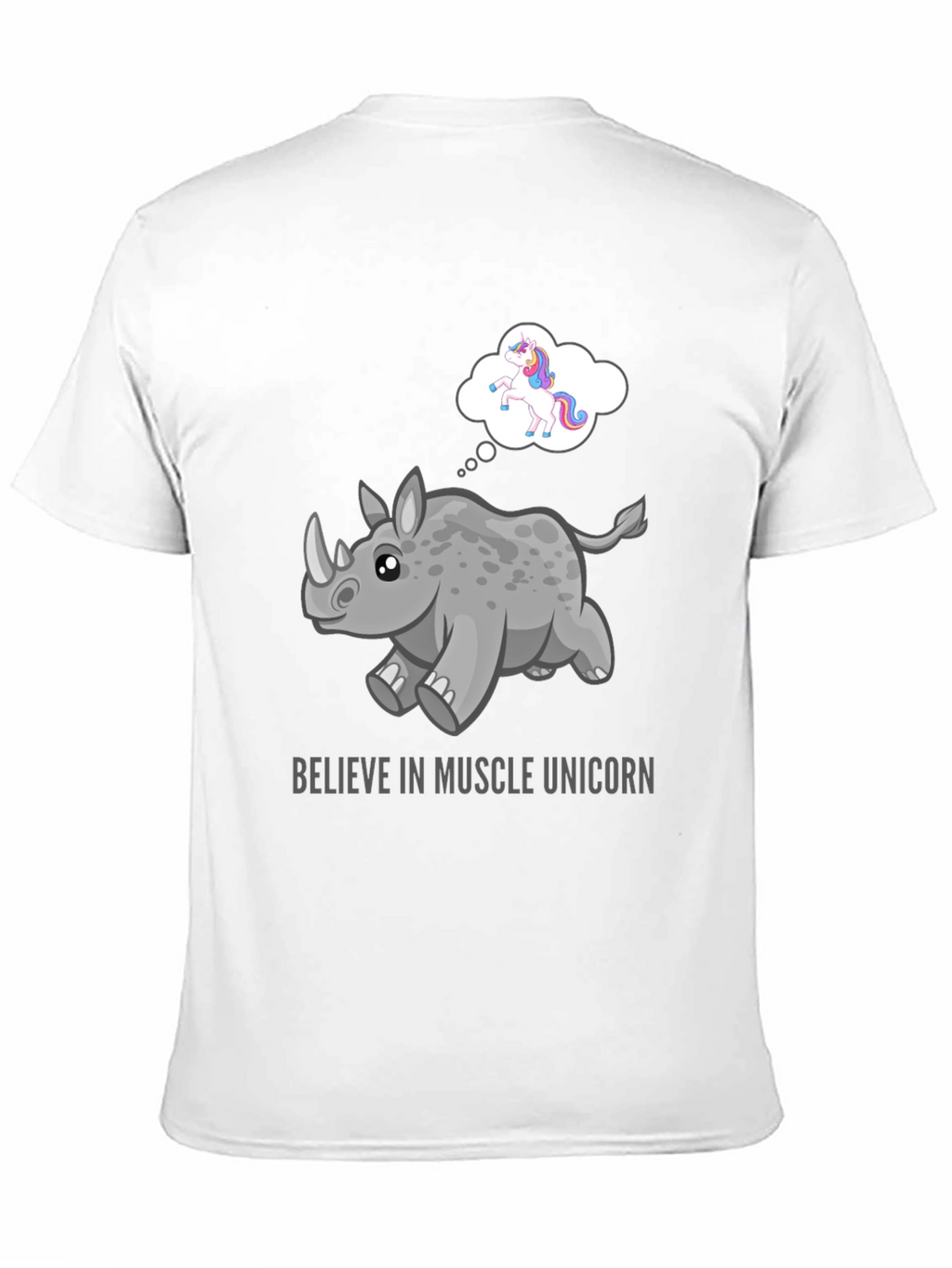 Muscle Unicorn Graphic Tee - Black