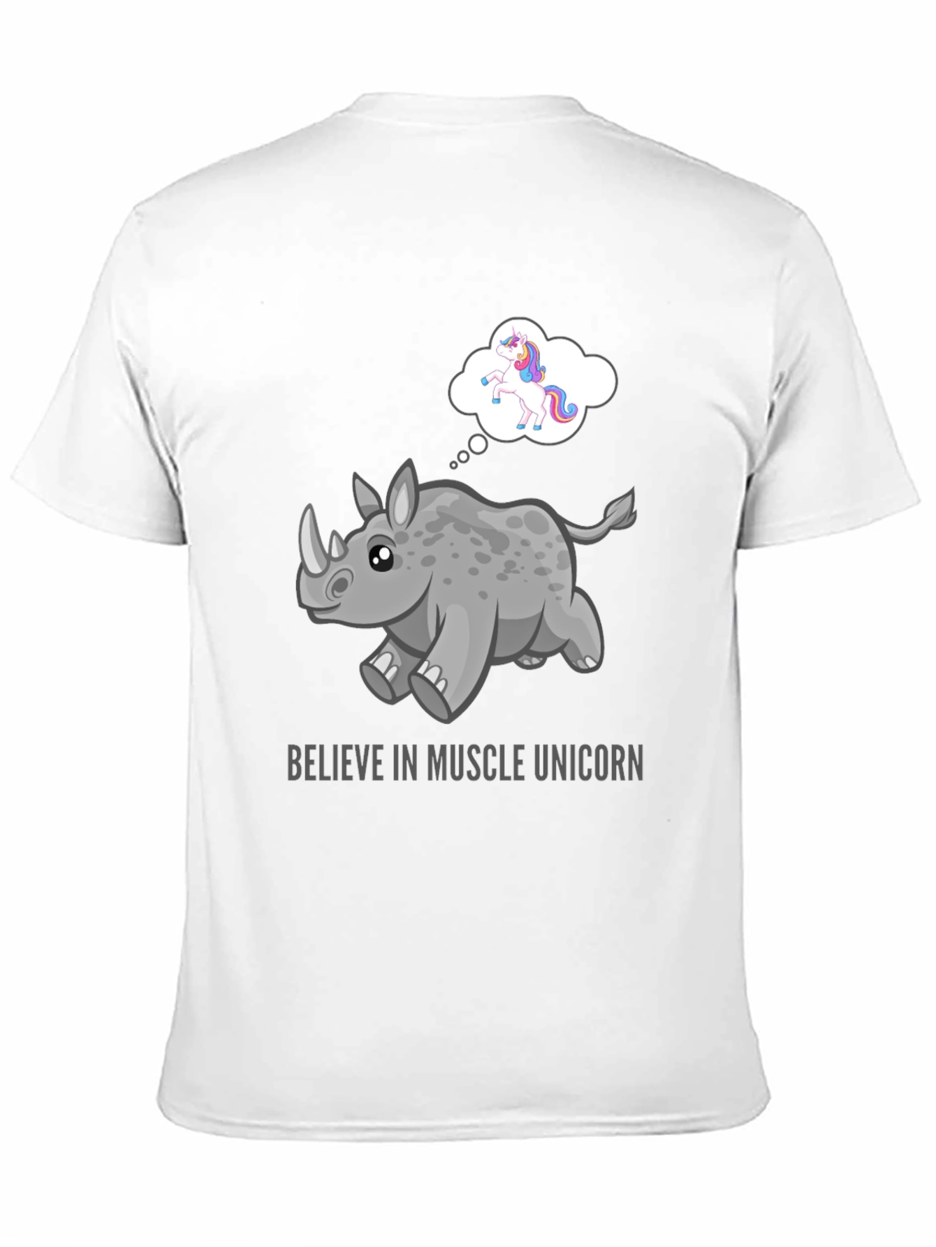 Muscle Unicorn Graphic Tee - Black