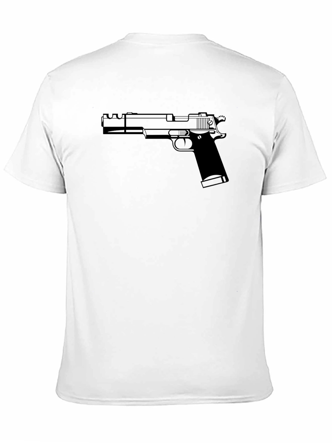 Gun Graphic Tee - Edgy Style
