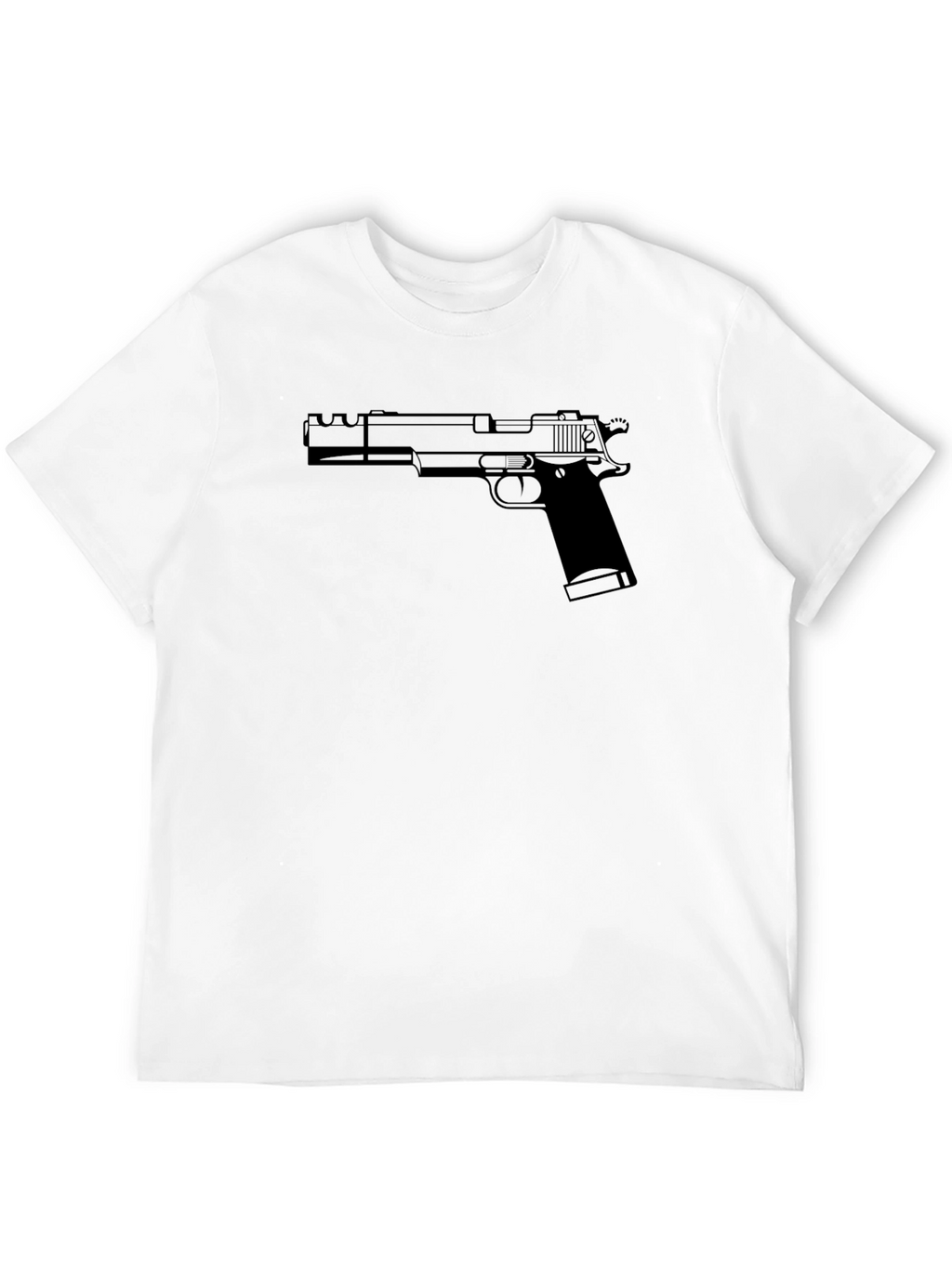 Gun Graphic Tee - Edgy Style