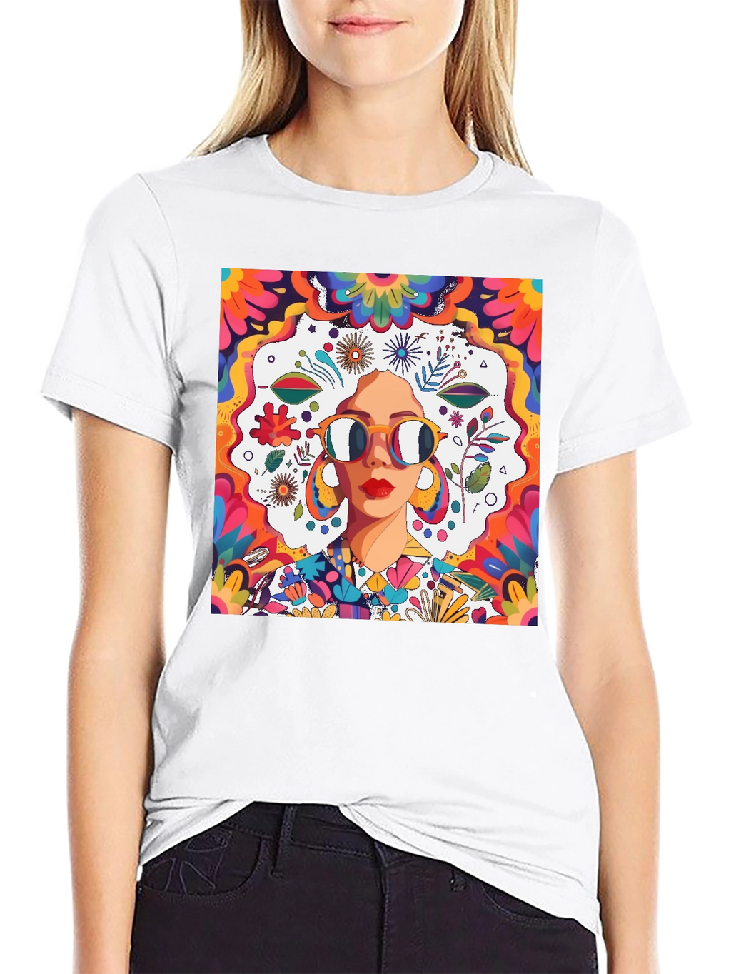 Groovy Retro Art T-Shirt 70s Style Graphic Tee